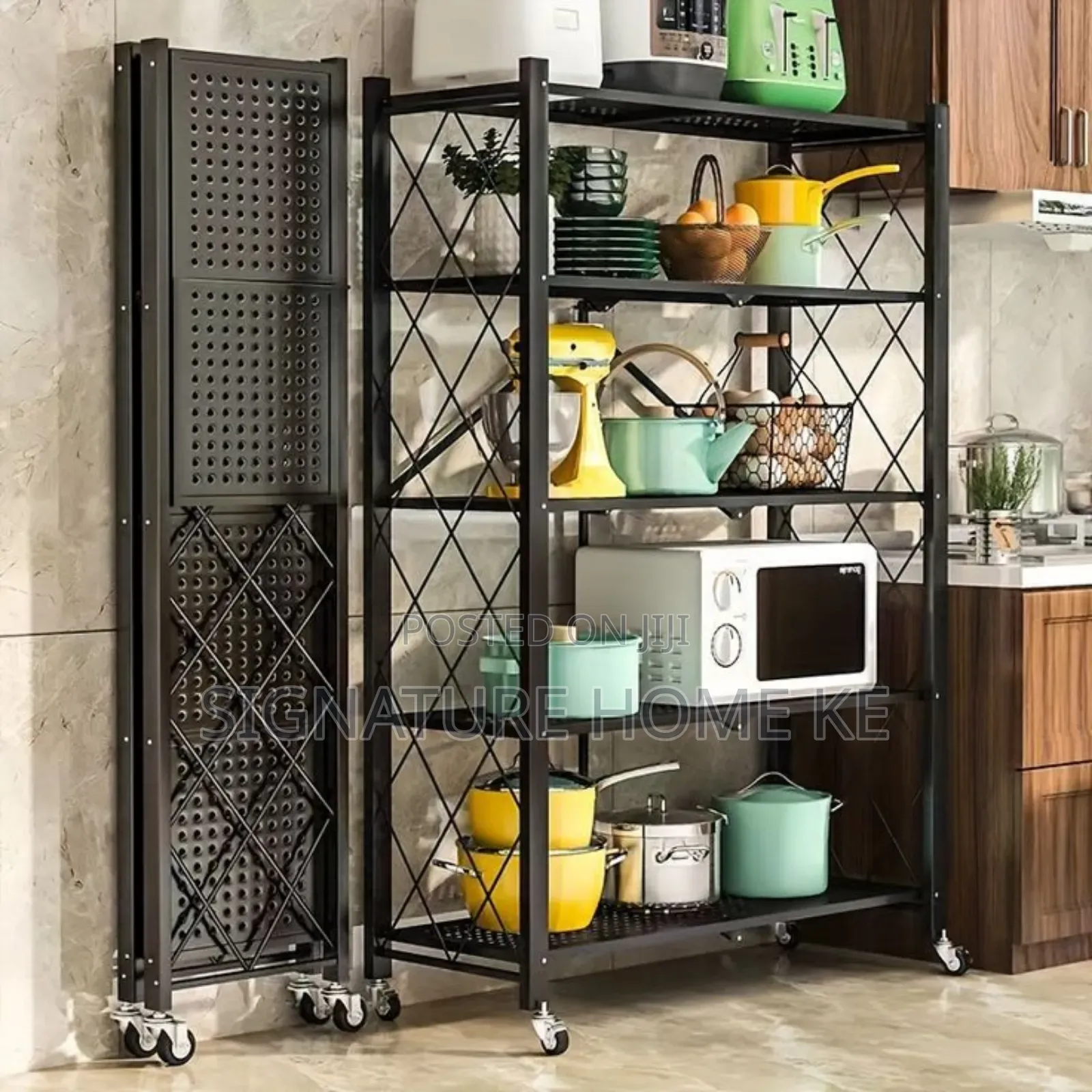 Foldable Multipurpose Kitchen Rack