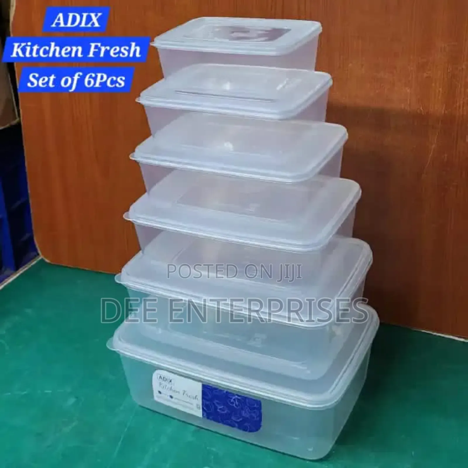 Adix 6pc Kitchen Fresh Storage Containers