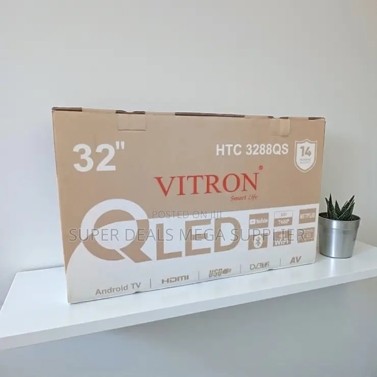 Vitron 32 Inch Qled Smart Android Tv Frameless Design Hd Led