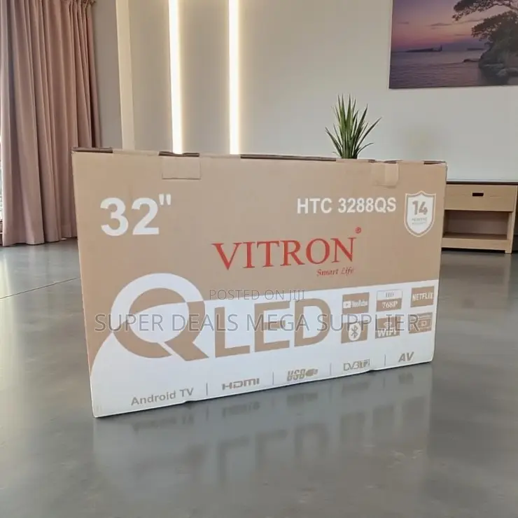 Vitron 32 Inch Qled Smart Hd Tv With Bluetooth Wifi Connectivity