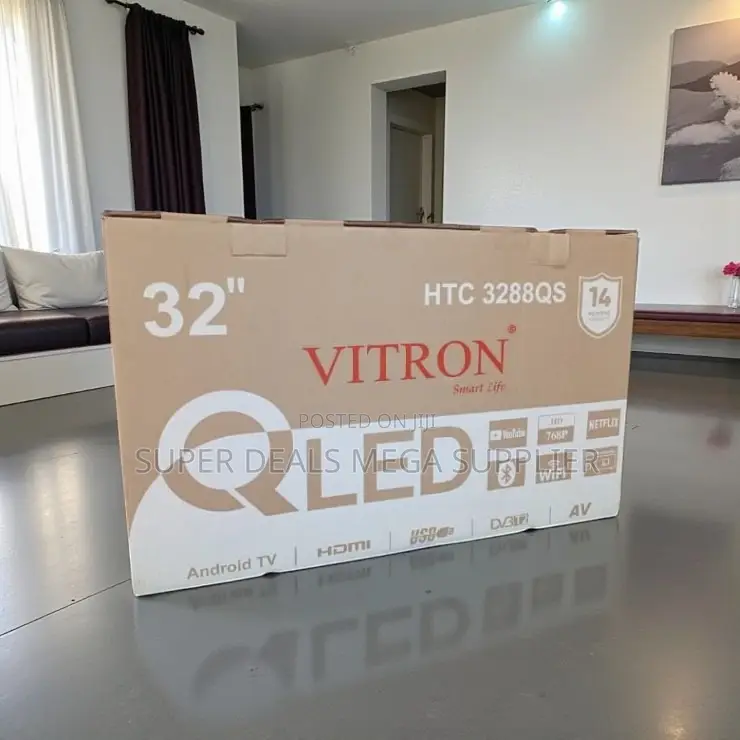 Vitron 32 Inch Qled Smart Hd Tv With Bluetooth Wifi Connectivity