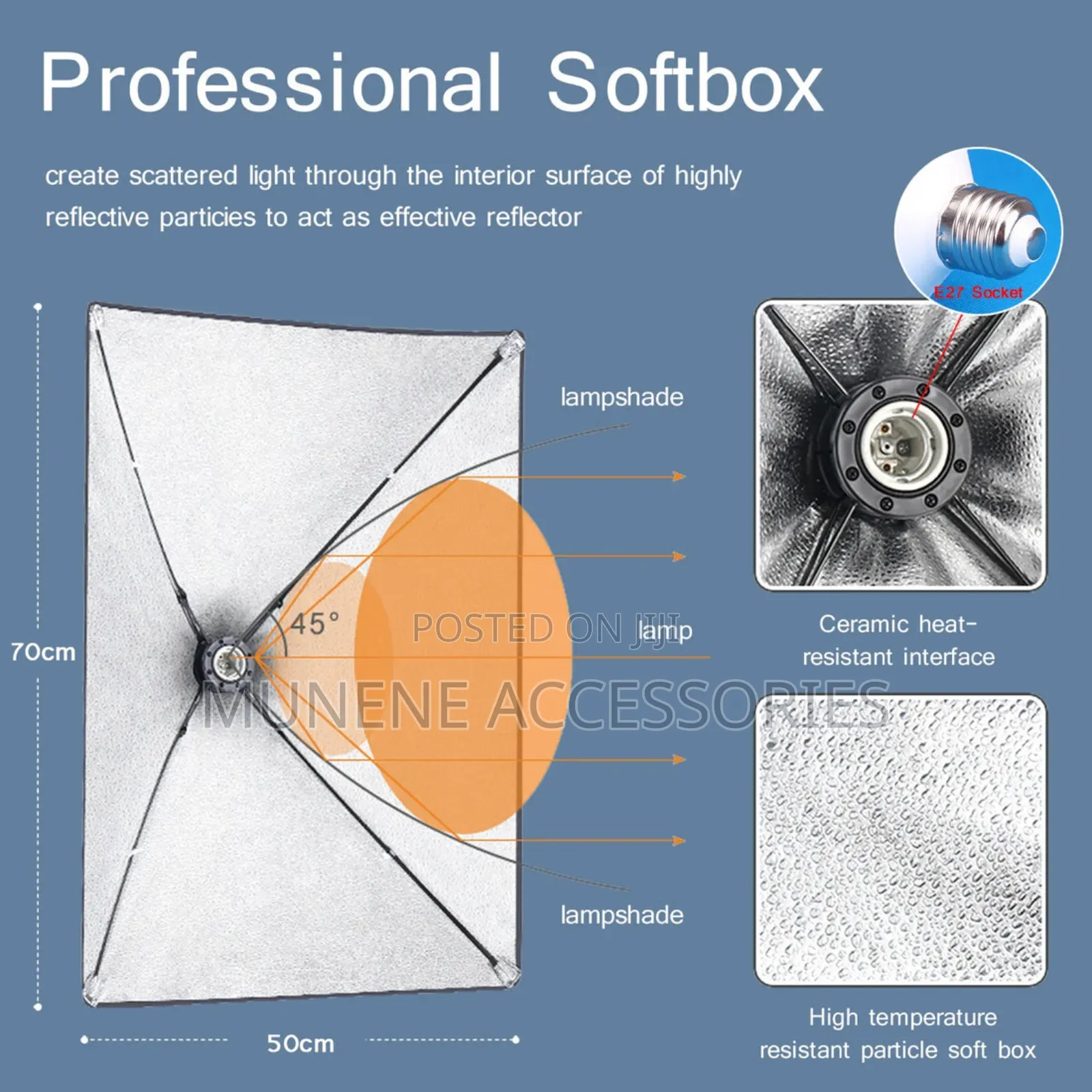 Professional Photography Lighting Softbox With Tripod for Photo Studio