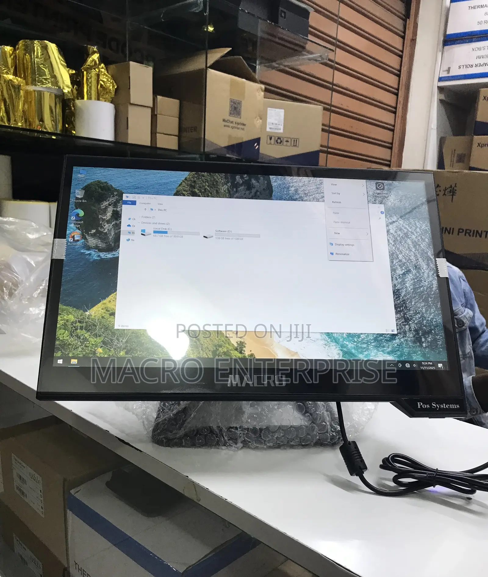 All-in-One Pos System - Core I3 - 8gb Ram - 128gb SSD