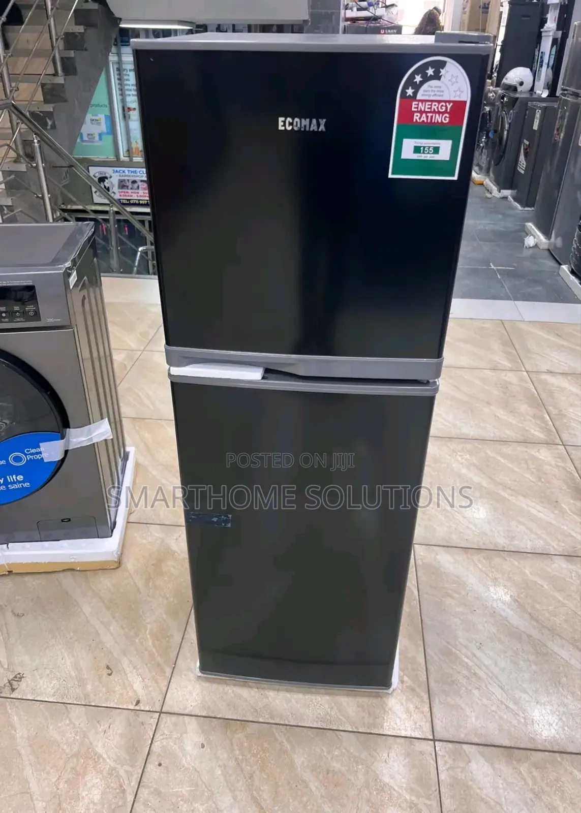Ecomax 138 Litres Fridge Freezer Double Door