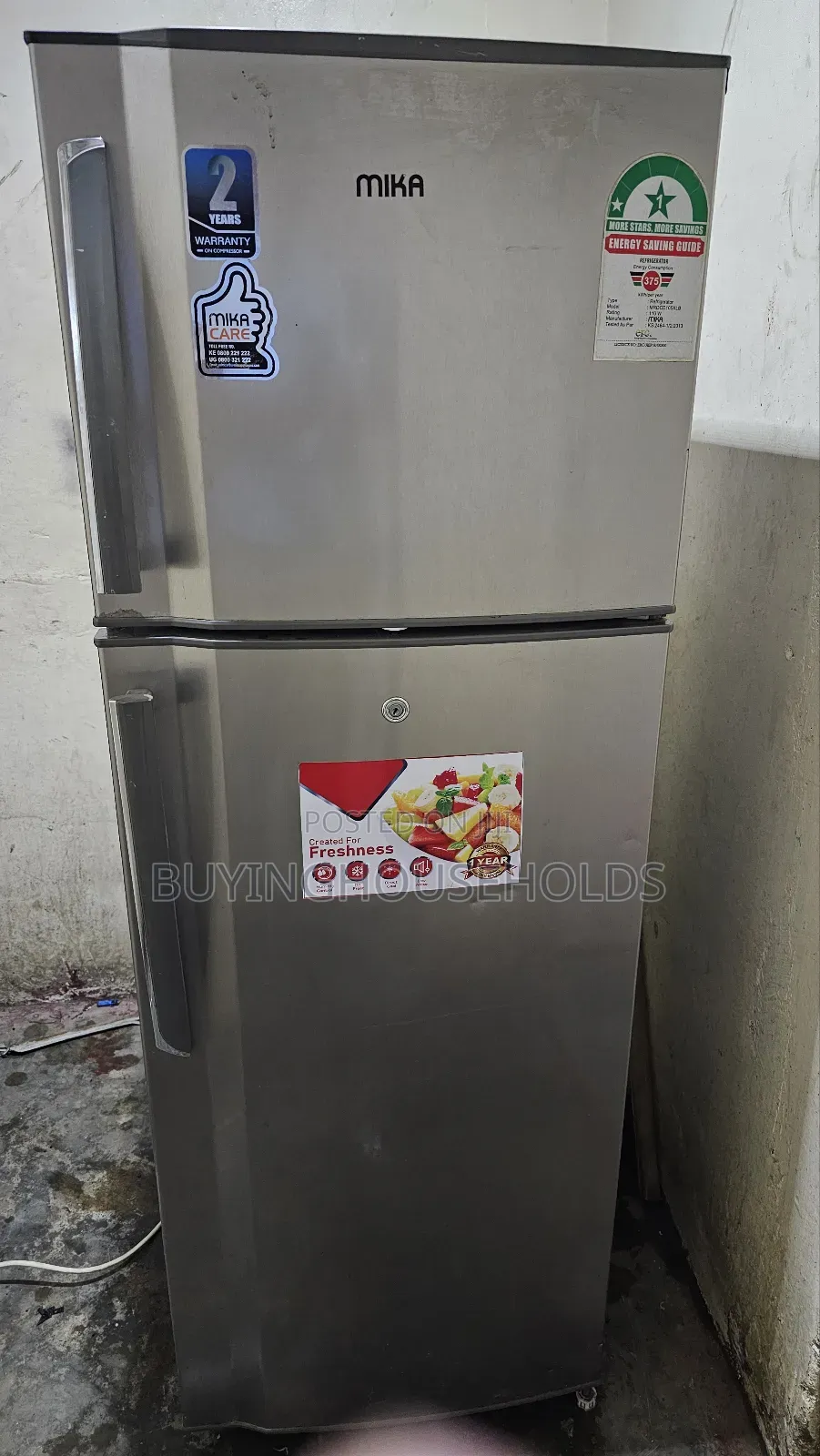 Mika 215l Fridge