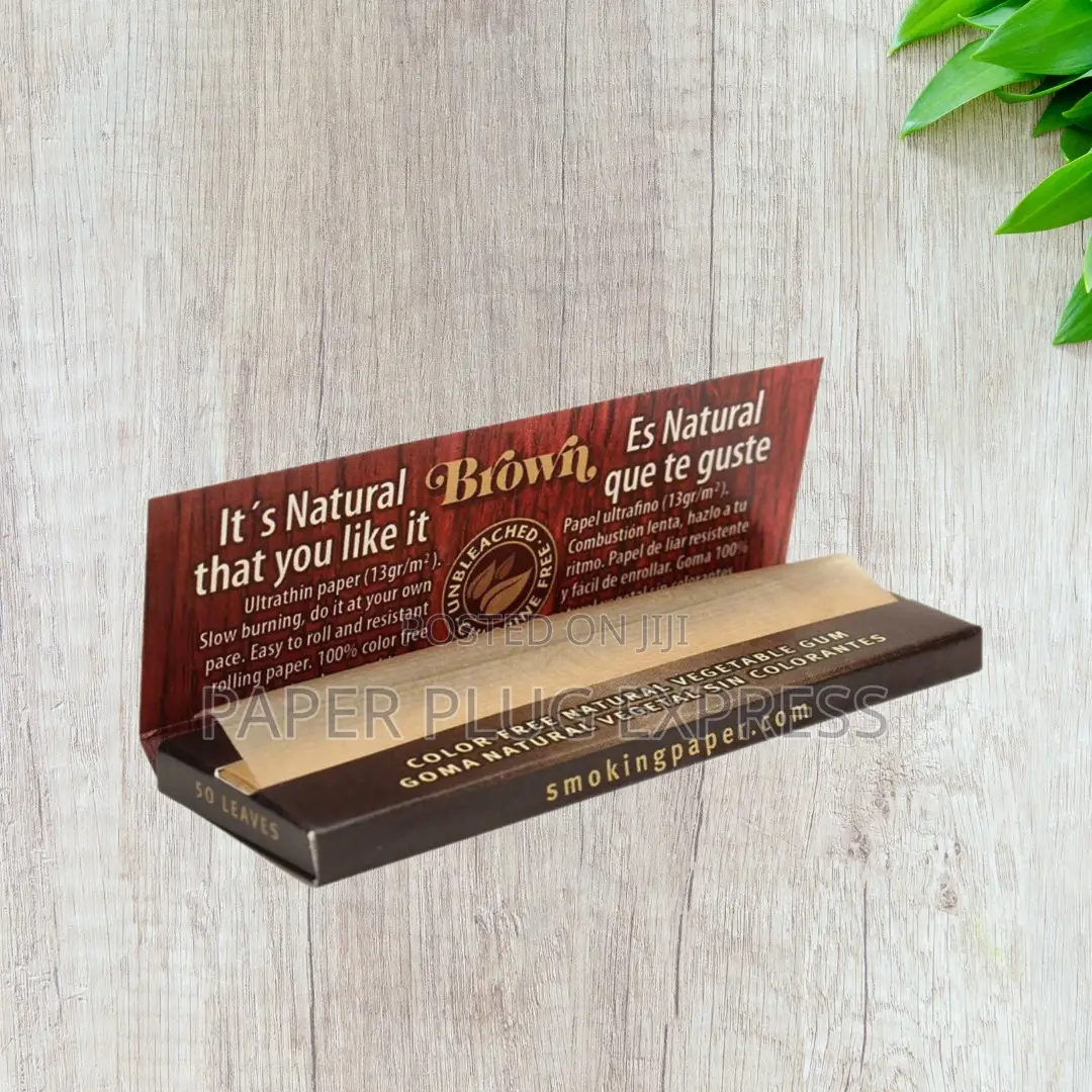 Smoking Brown Rolling Papers Medium 1 1/4 Size