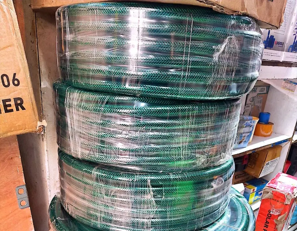 Green Braided Hose Pipe 1/2 Inch X 50 Metres