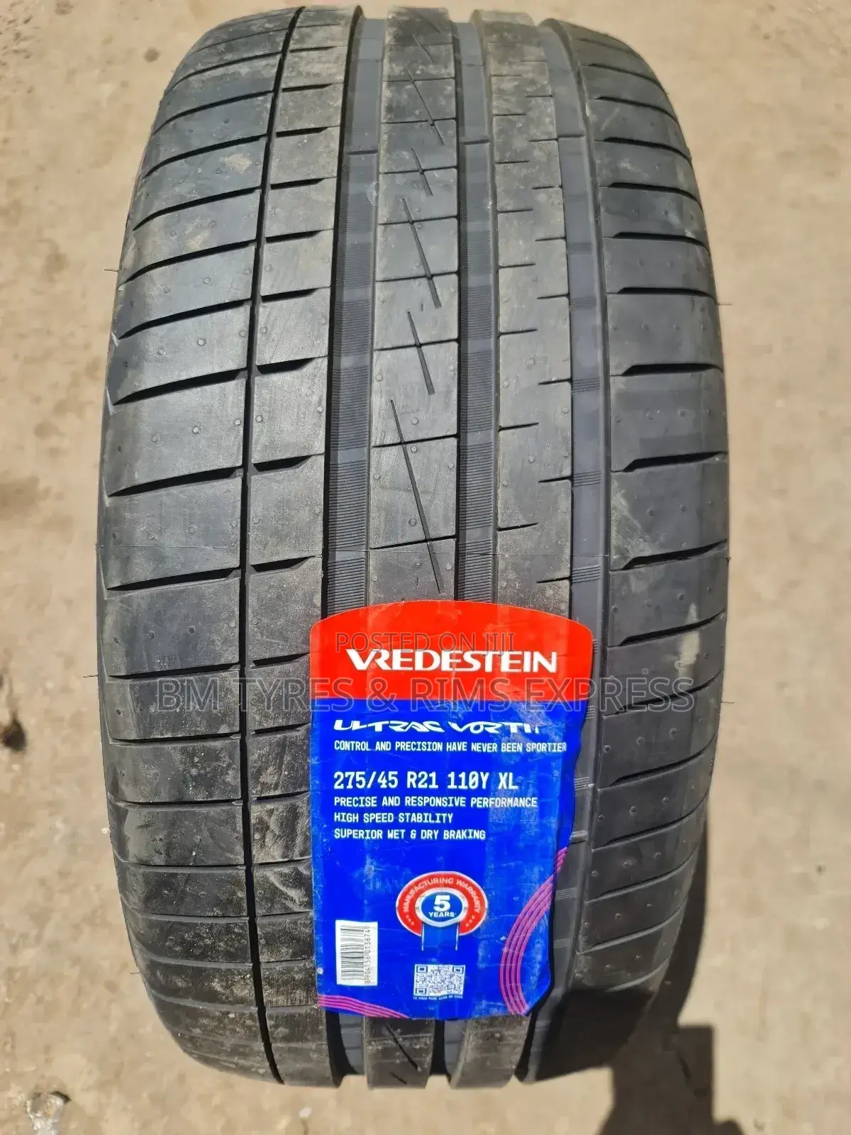 275 /45 R21 Vredestein Tyres (Highway) India.