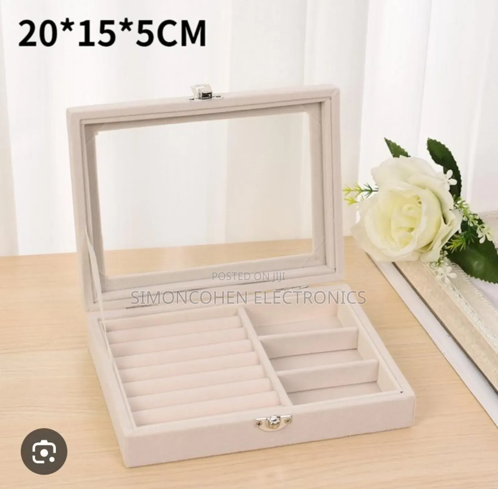 Velvet Jewelry Organizer Box