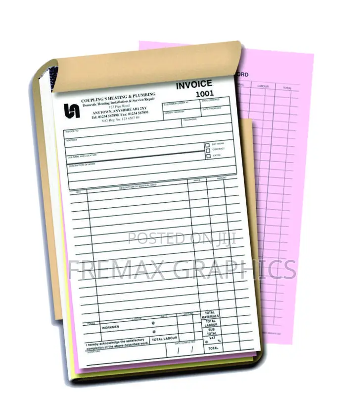 Custom Receipt Books and Invoices for Businesses