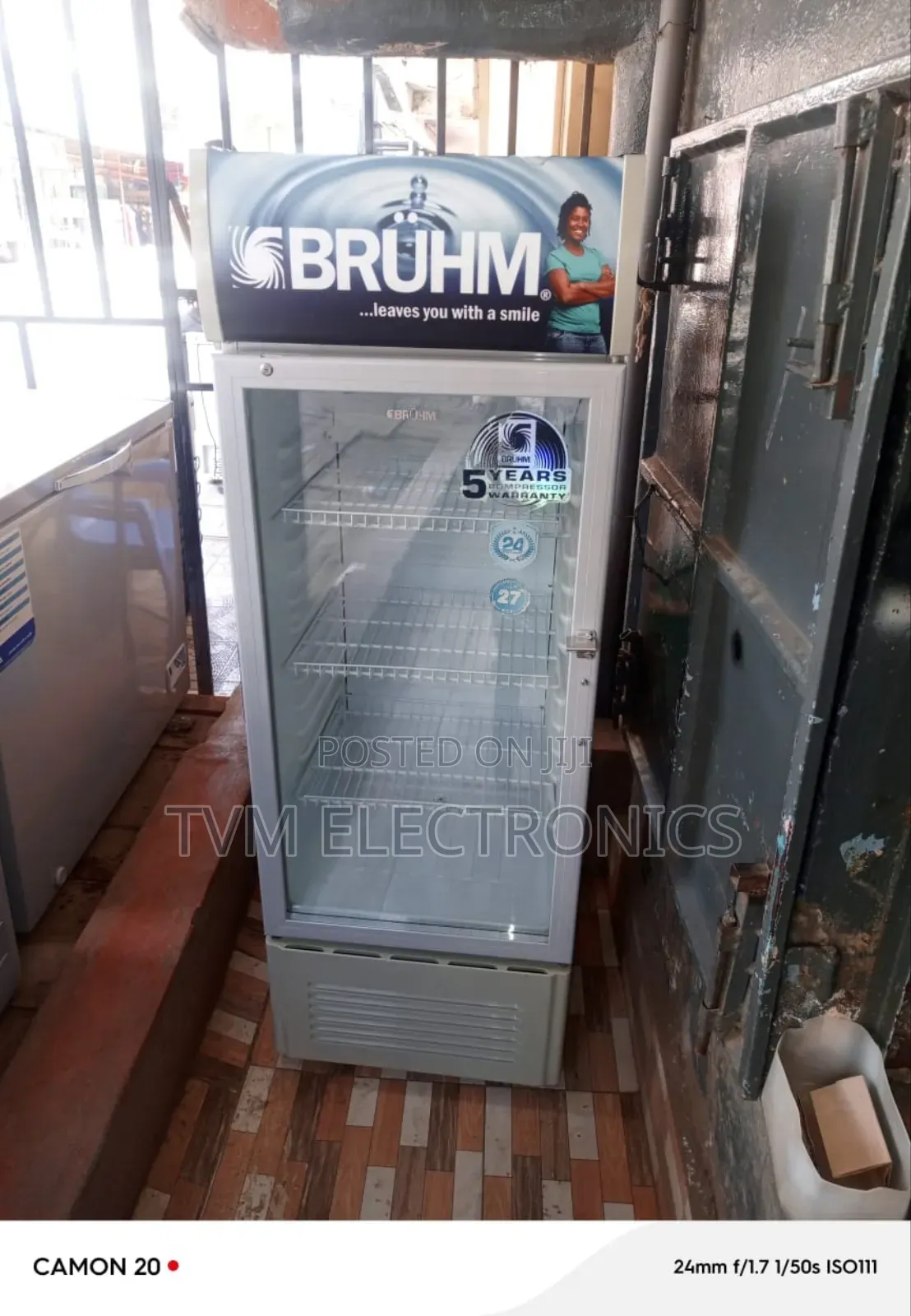 Bruhm 178l Single Door Beverage Cooler Display Fridge