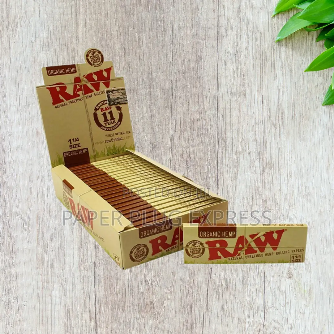 Raw Organic Hemp Brown 1 1/4 Rolling Papers