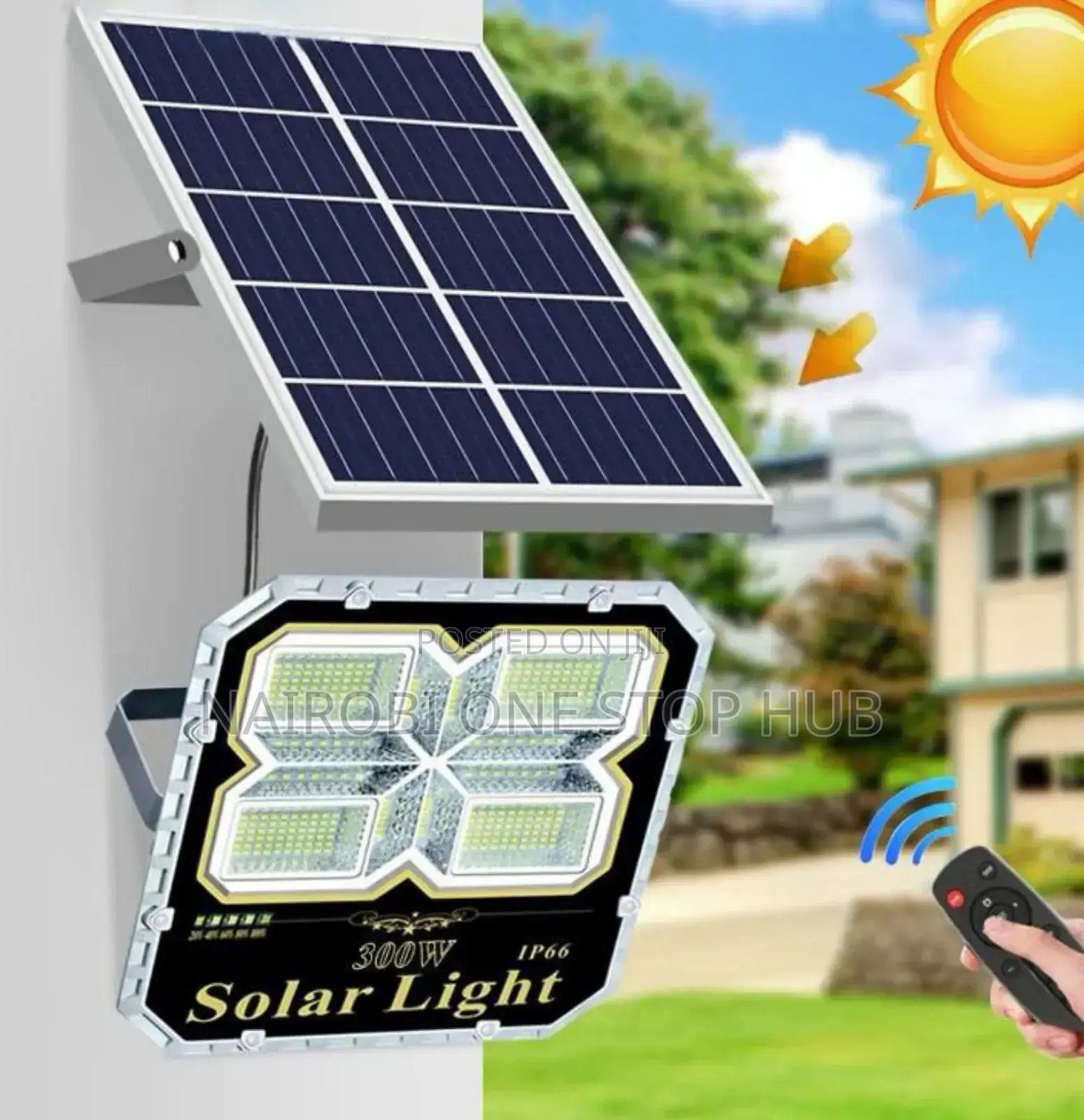 Solar-Powered Led Flood Light. 200wats Ip66,