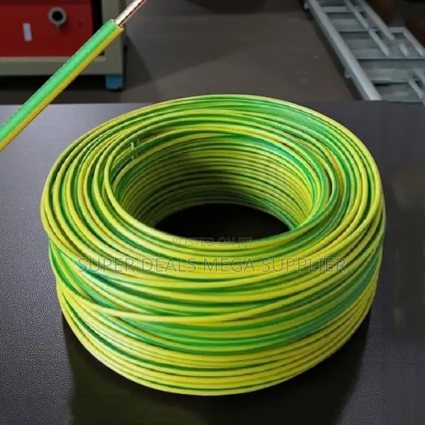 2.5mm Yellow Green Electrical Wire PVC Insulated Solid Core Cable