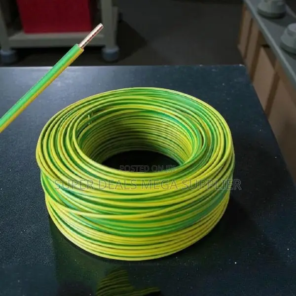 High Quality 2.5mm Yellow Green PVC Single Core Electrical Wire