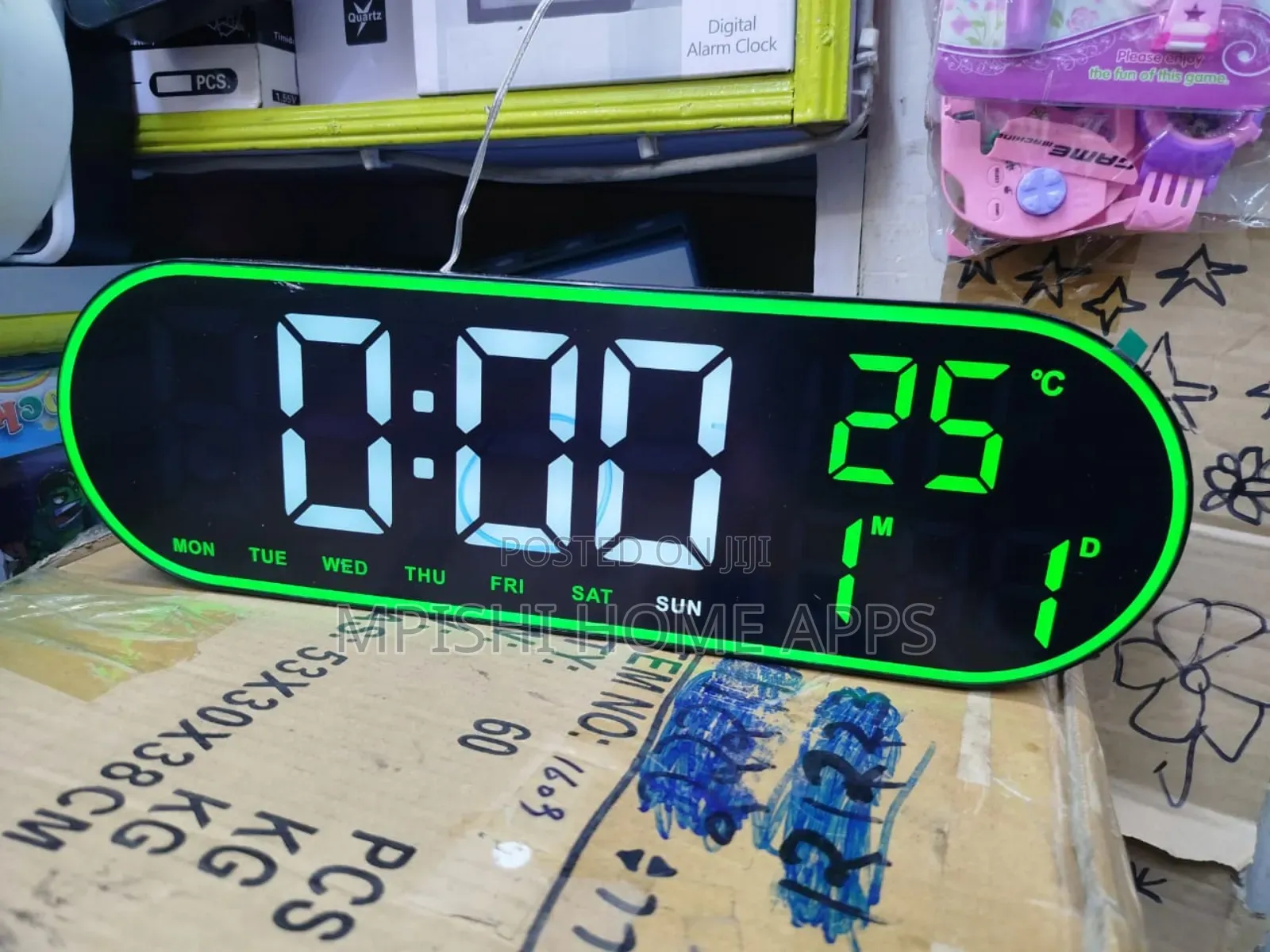 Led Digital Wall Clock With Alarm