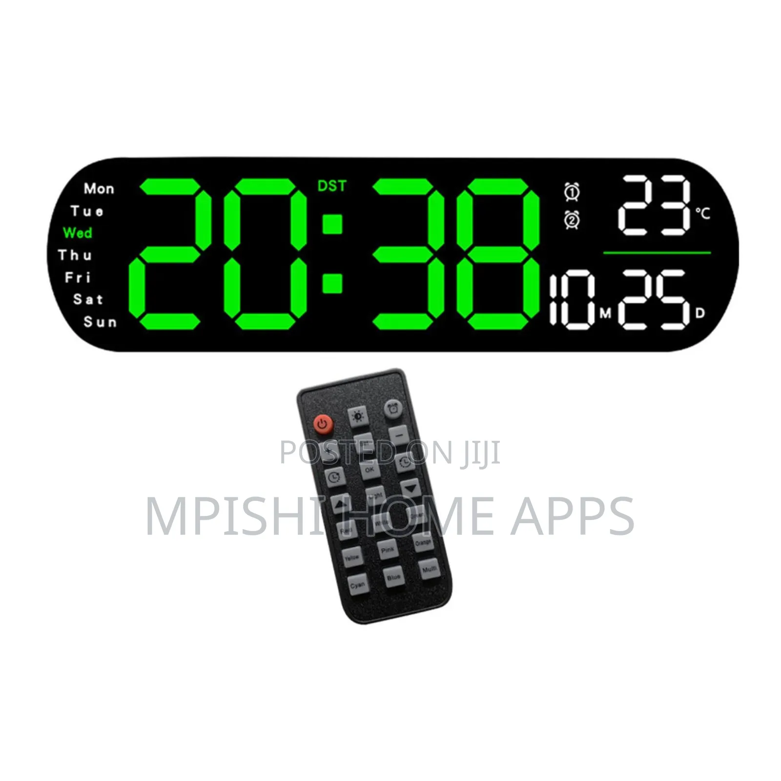 Large Led Digital Wall Clock
