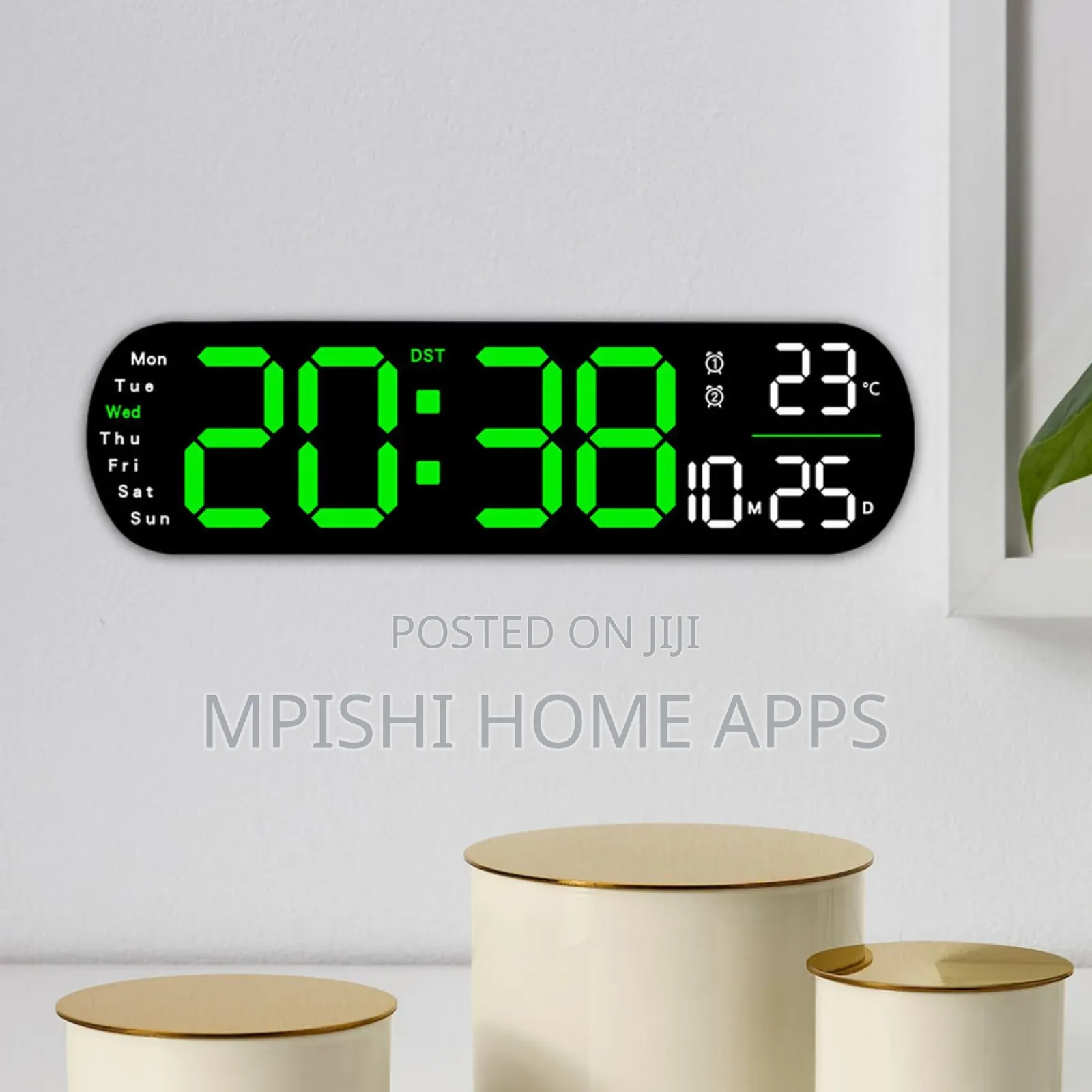 Large Led Digital Wall Clock