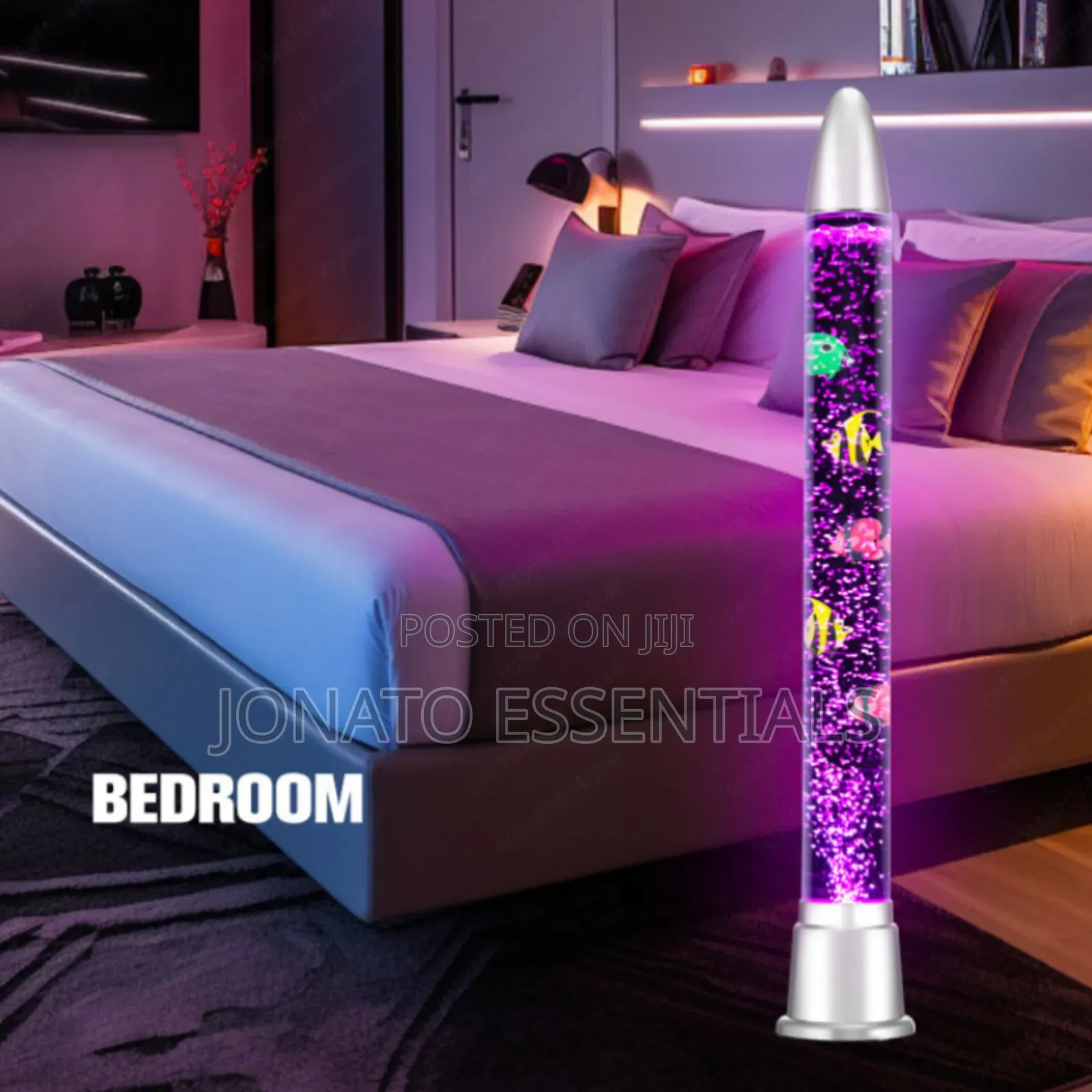 Led Bubble Fish Tube Lamp, Sensory Water Floor Light Decor