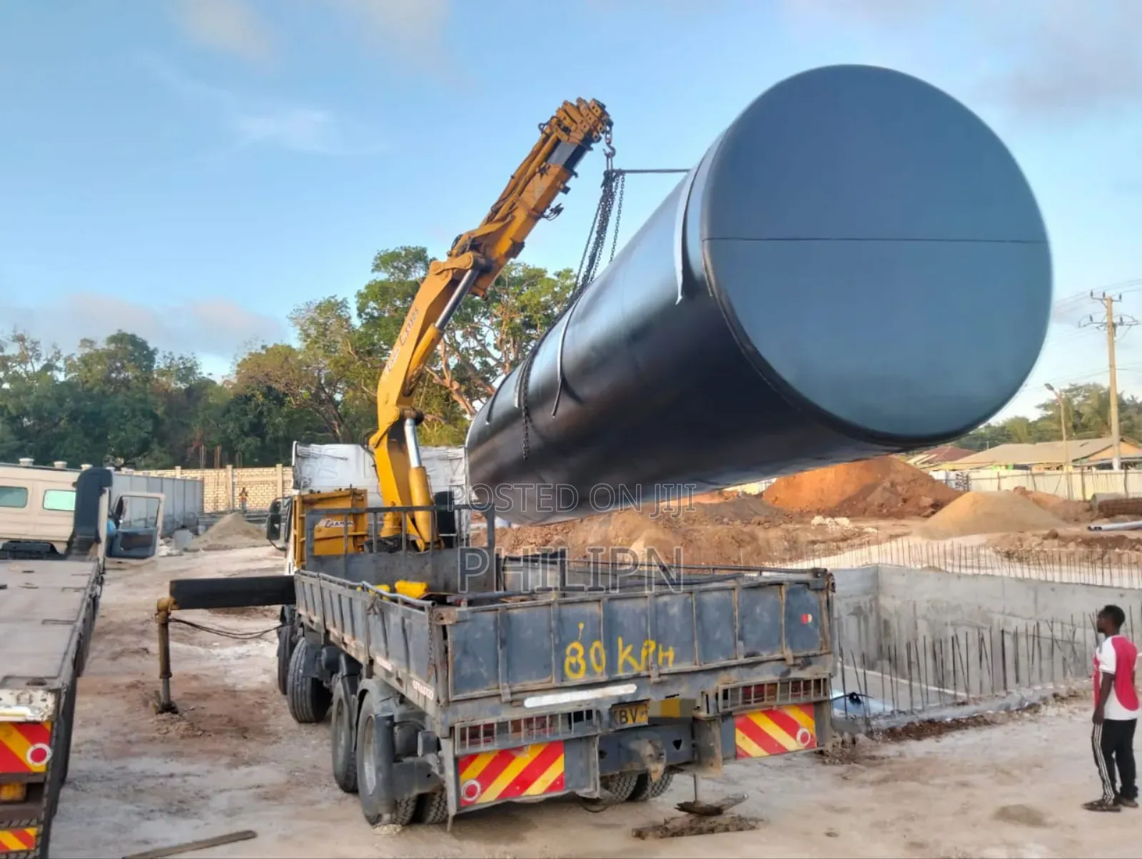 Tata 2516 Fitted With 5tons Crane and Lowbed Self Loading