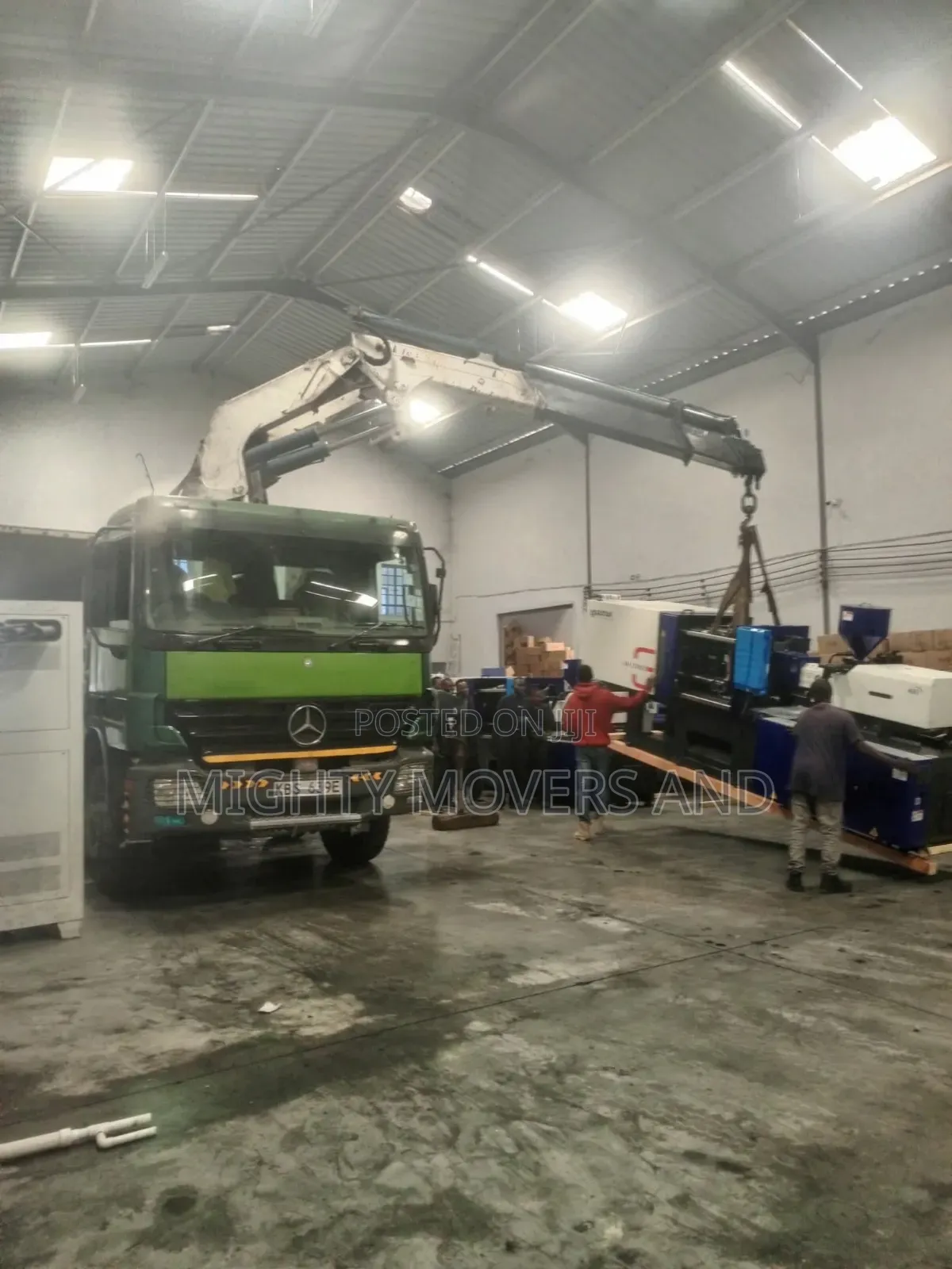 Mguu Kumi Trucks With Hoisting Cranes Are Available