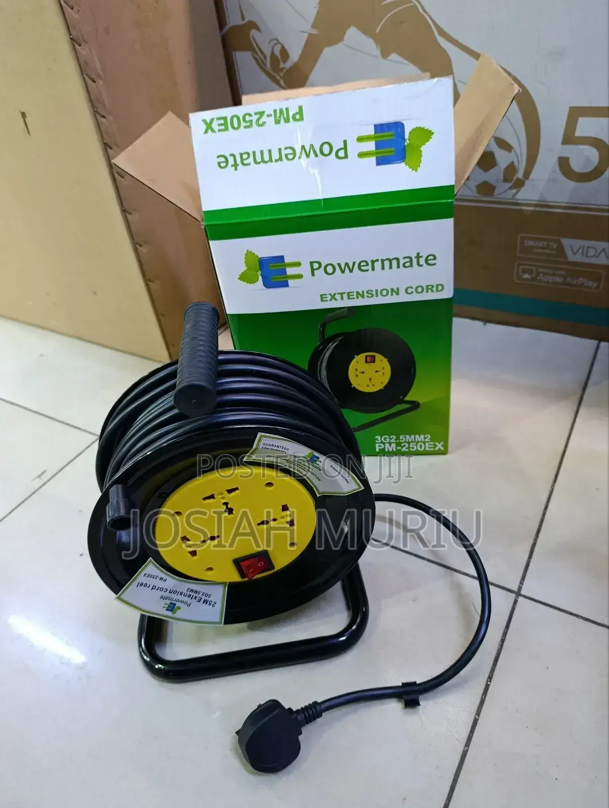 Powermate 2.5mm Extension Cable Reel- 25mtrs