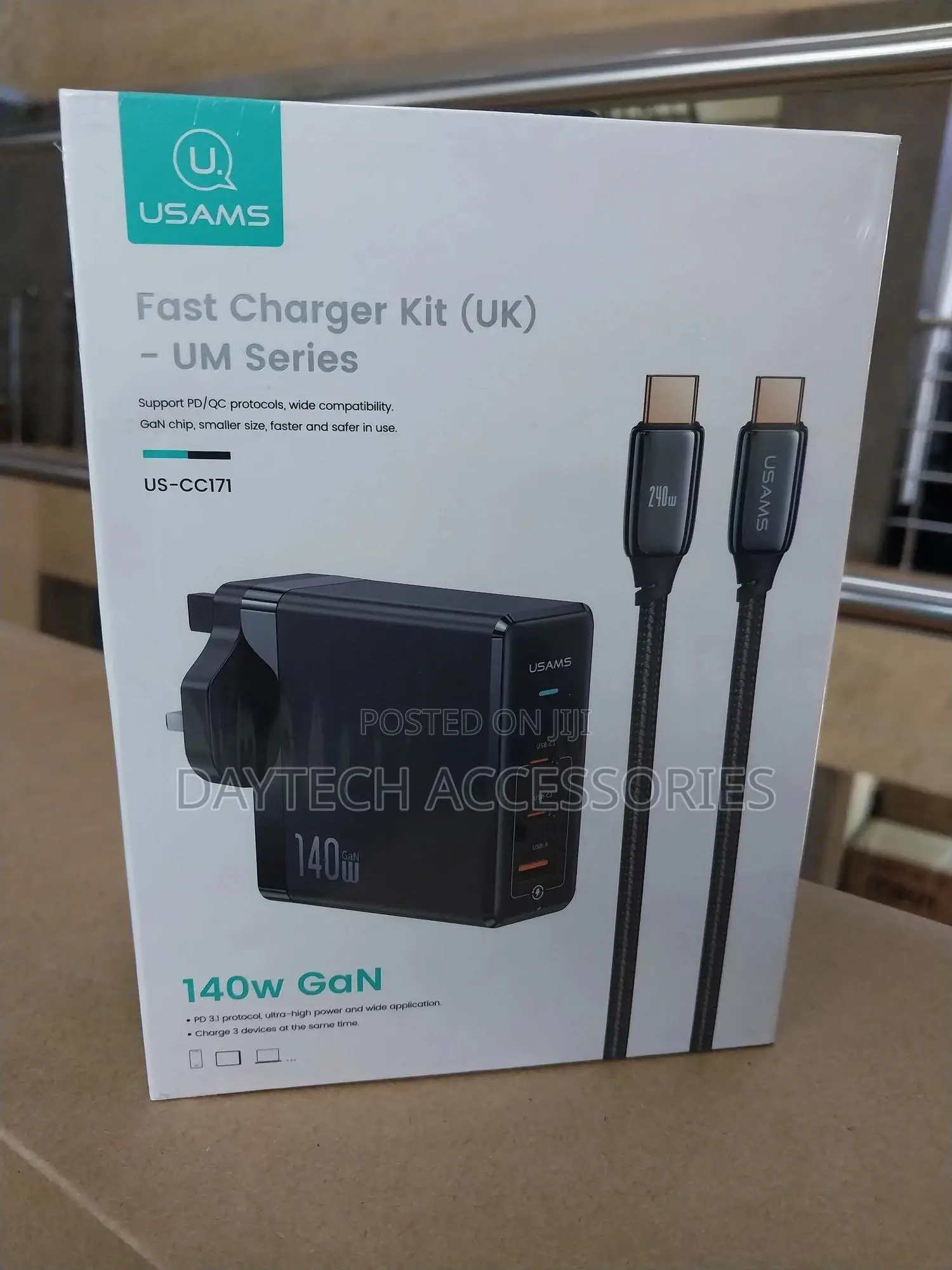 Usams 140w Gan Fast Wall Charger - Cc171