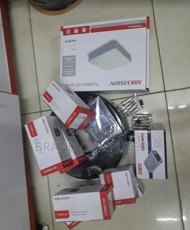 Full Package Hikvision DVR 8 Channel Kit. 8pcs 2mp Camera