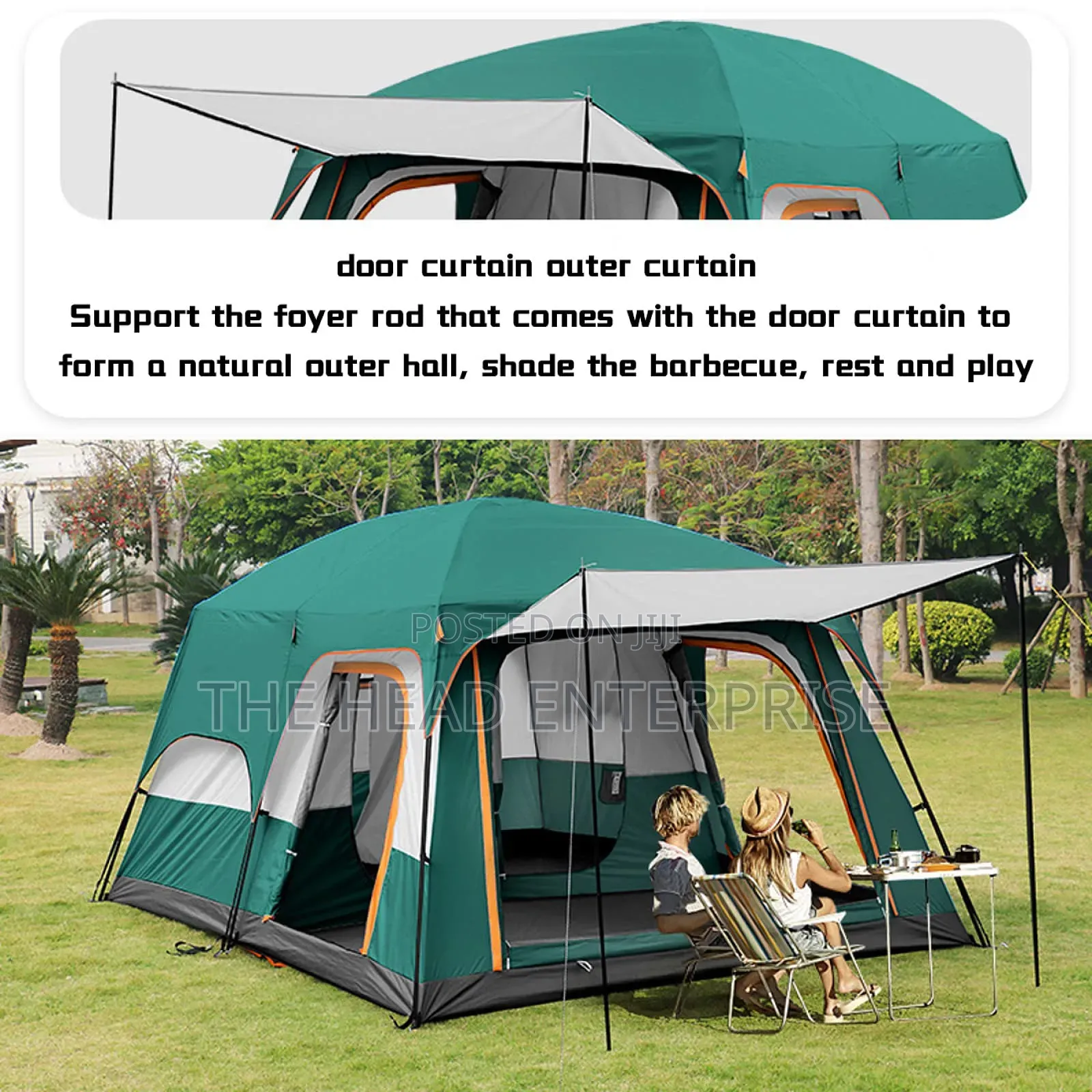 With a Uv Canopy 15 Person Mega Tent