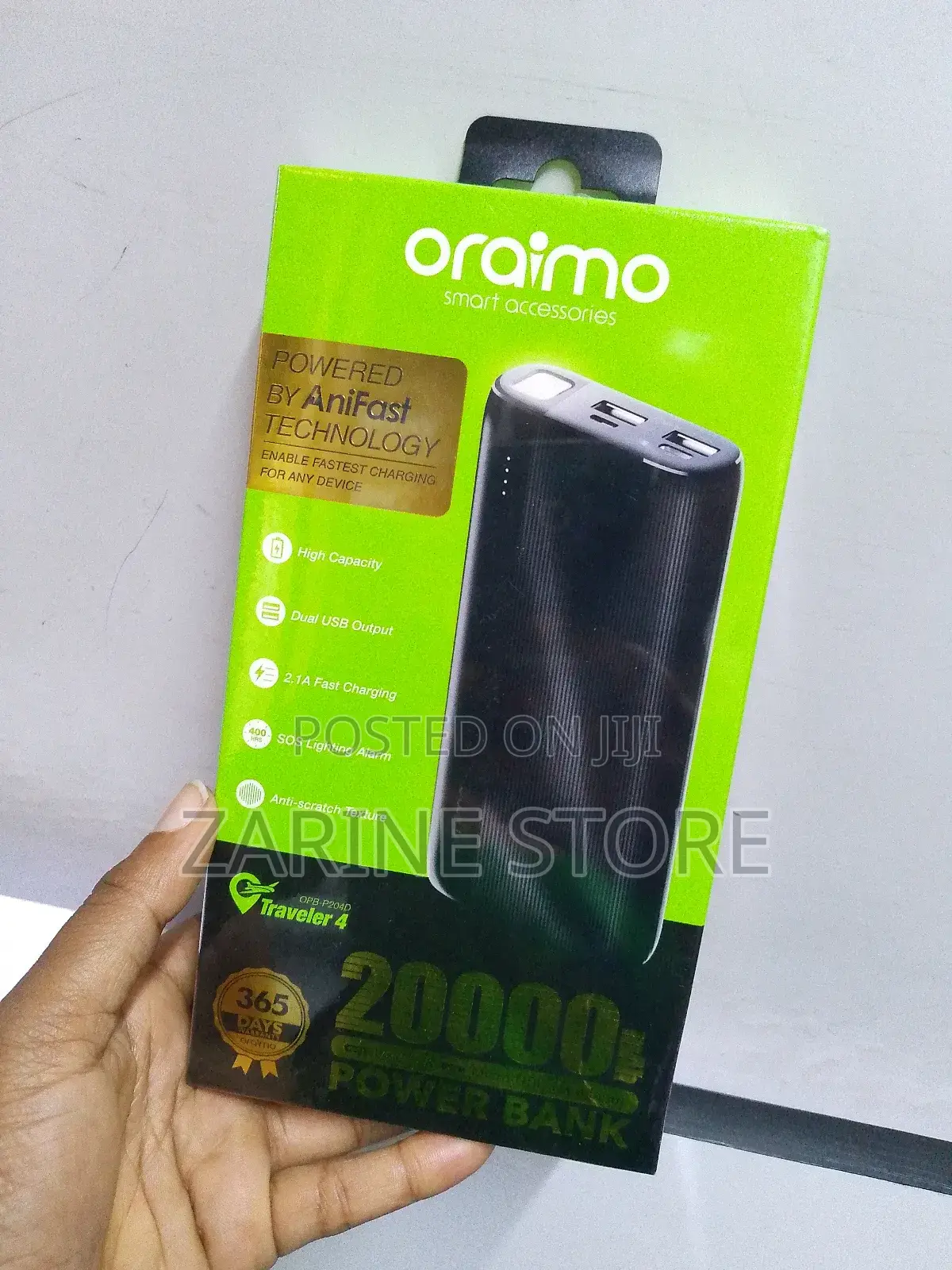 Oraimo 20000mah Power Bank Type C Micro Usb Dual Input Fast Charging