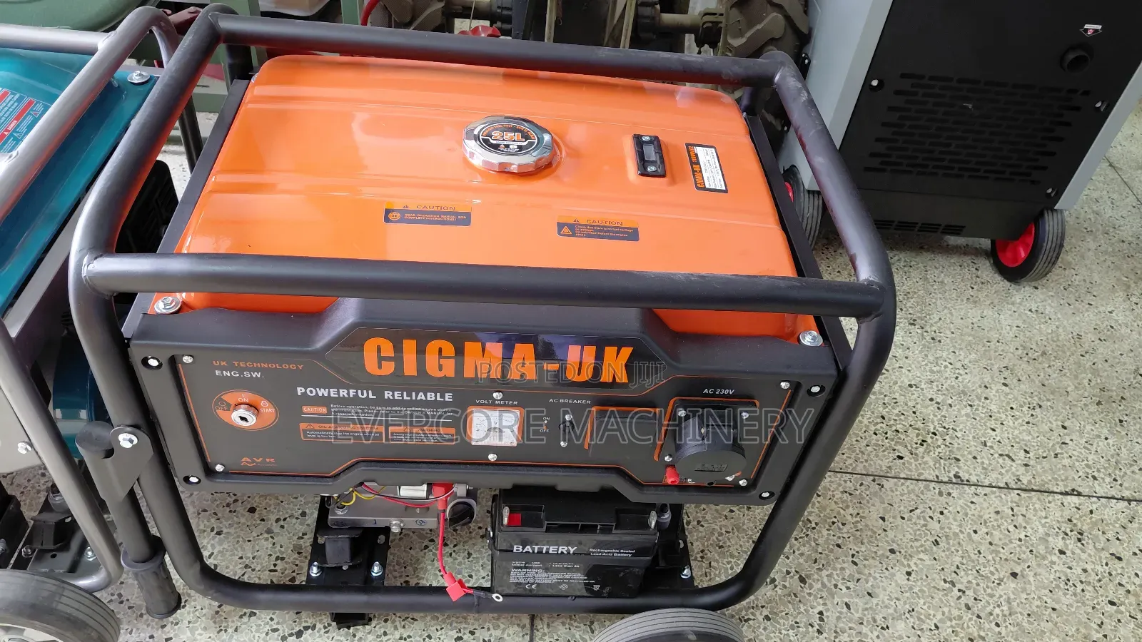 Cigma Uk Petrol Generator Machine 7.5kva .