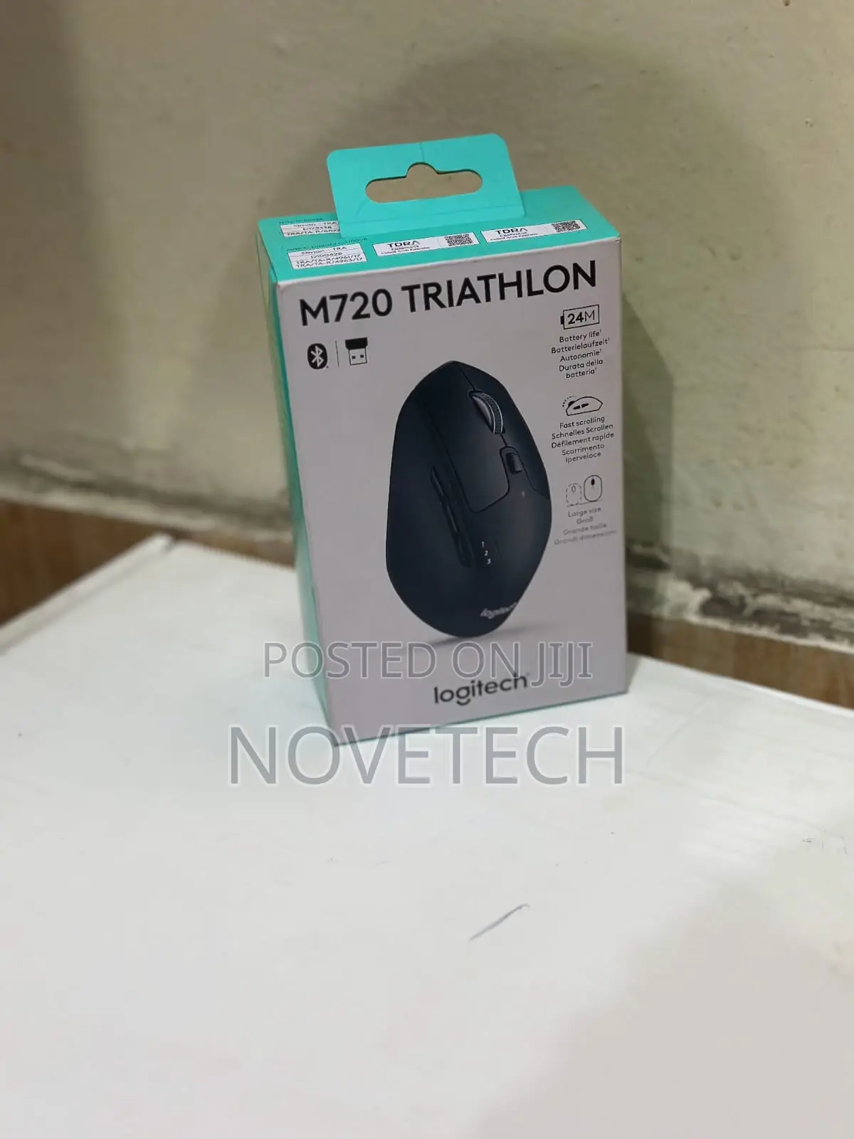 Logitech M720 Triathlon Bluetooth Wireless Mouse - Unifying Receiver
