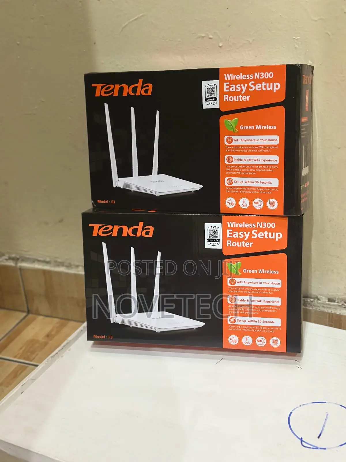 Tenda Wireless N300 Home Router Easy Setup F3