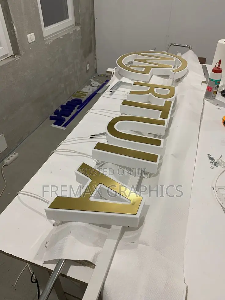 Stylish 3d Signage for Strong Brand Impact