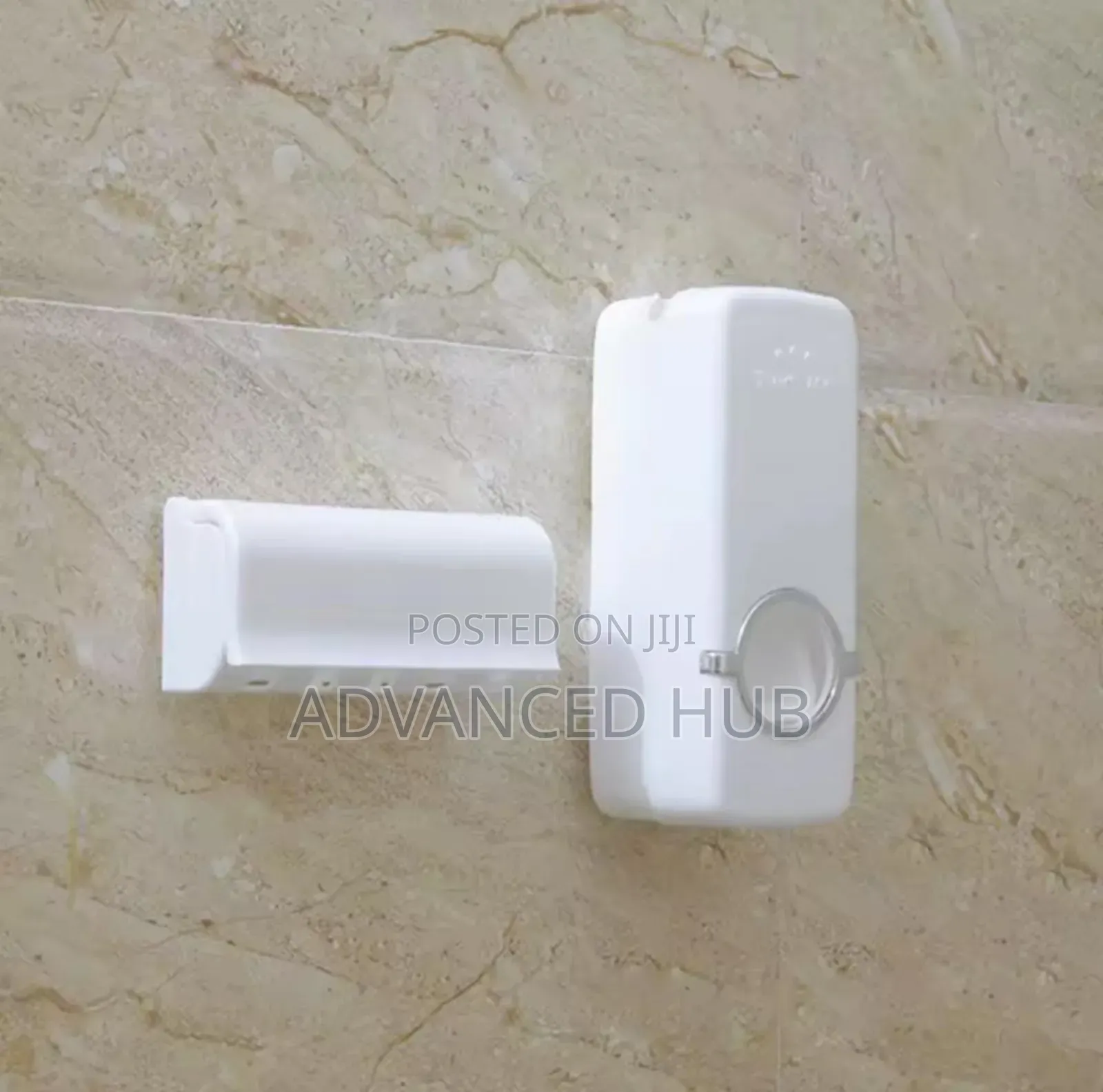 Wall Mounted Toothpaste Dispenser With Toothbrush Holder