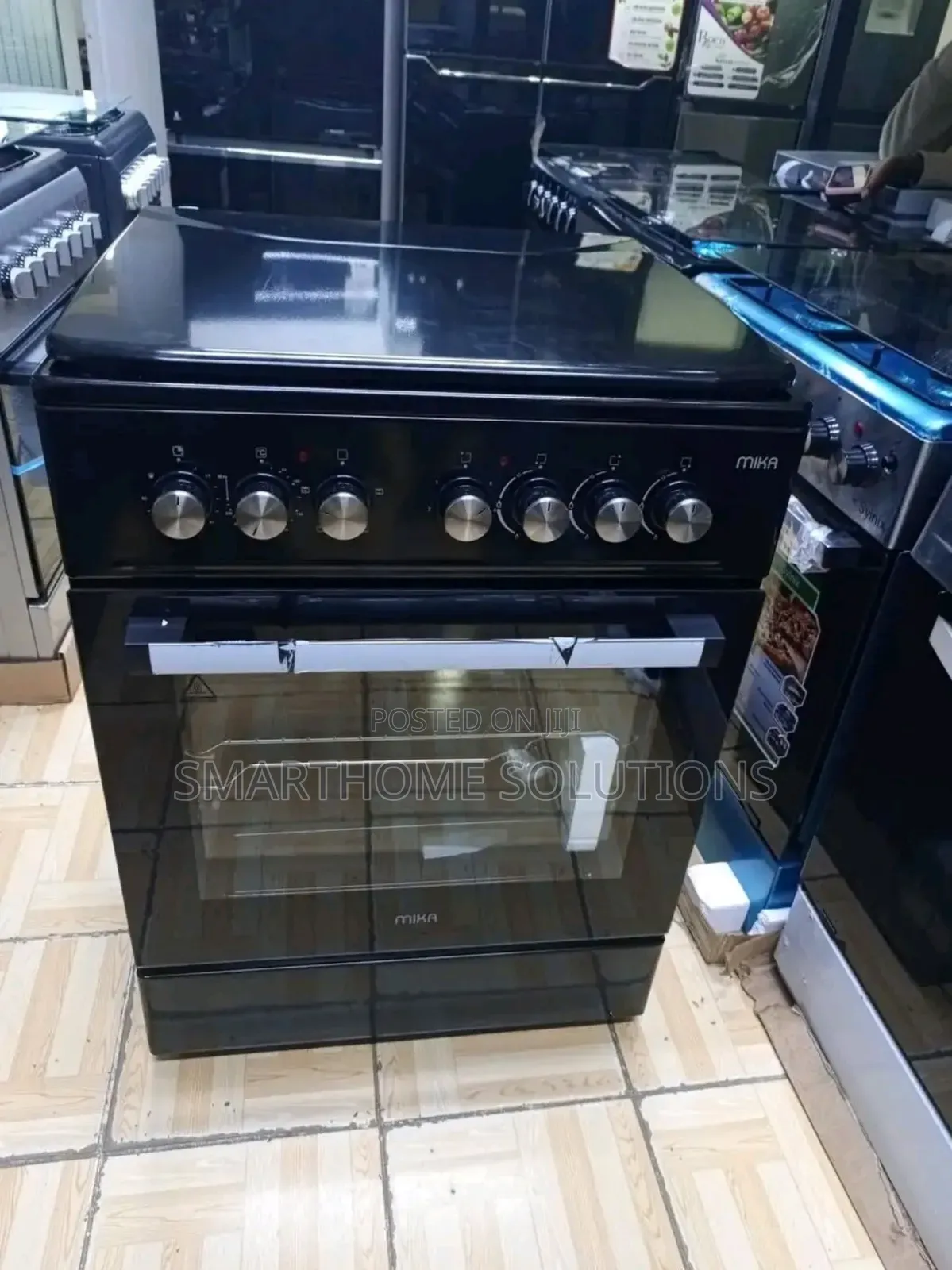 Mika Standing Cooker, 60cm X 60cm, 3 Gas Pool Jet Burners + 1 Rapid