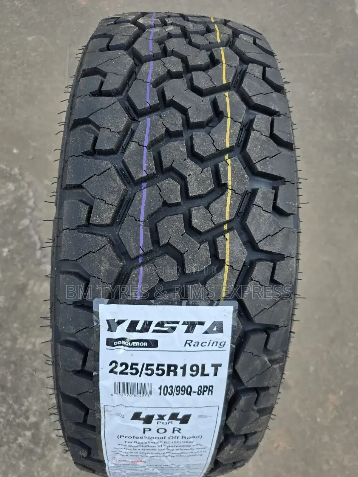 225 /55 R19 Yusta Tyres.(All Terrein).