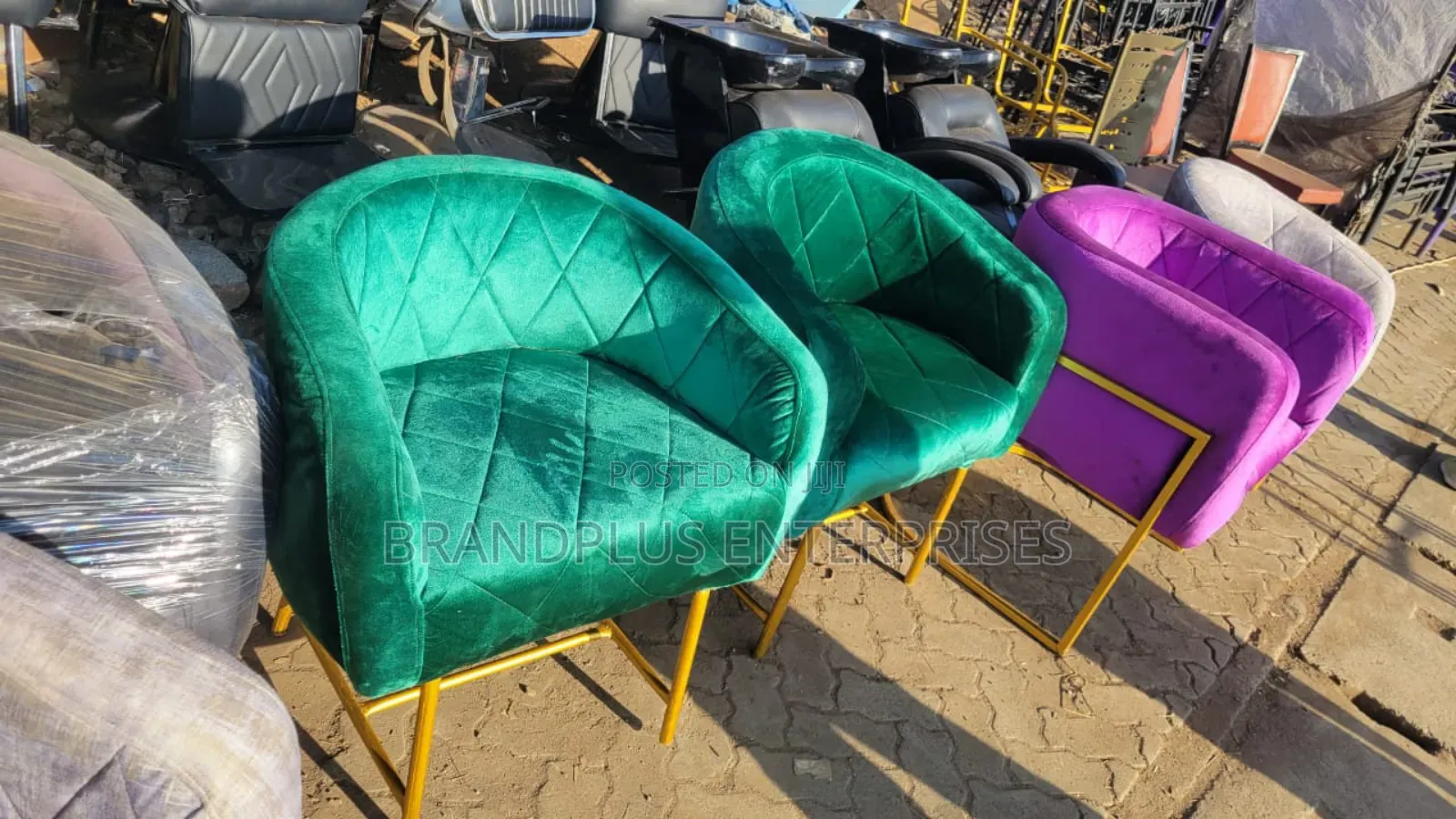 Green Styling Seat/Manicure Seat