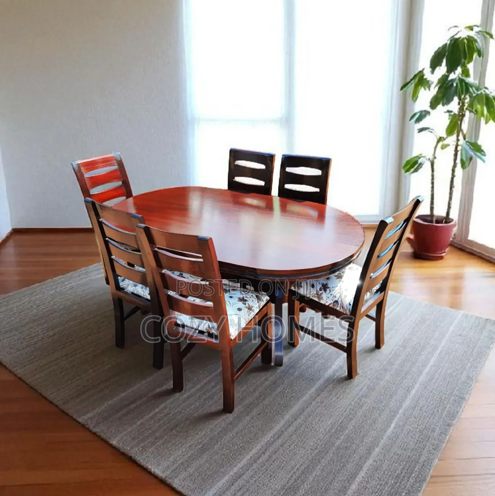 Dining Table a Lavish All Wooden 6 Seater Dining Table Set