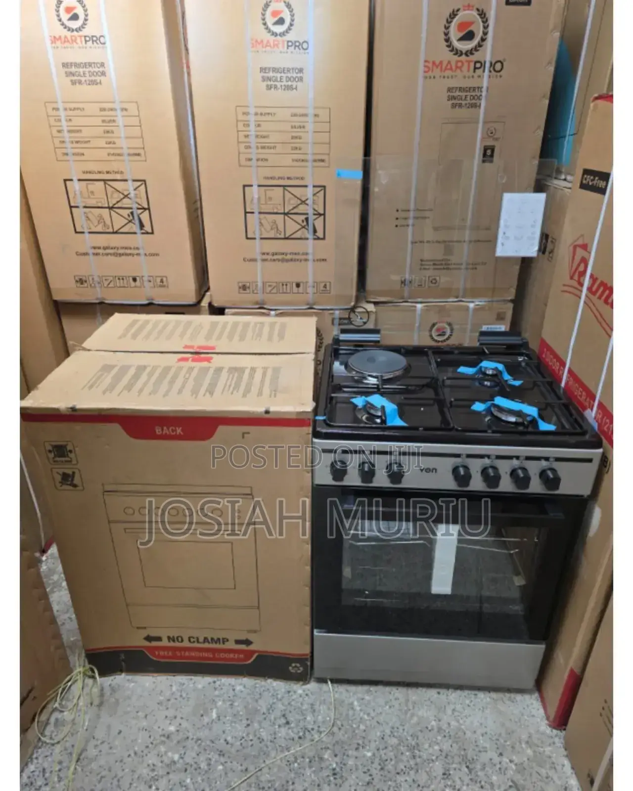 Von 3 Gas + 1 Electric Standing Cooker – Spacious 60x60 Design