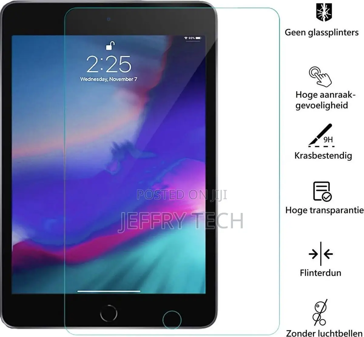 Tempered Glass Case for iPad 5/6