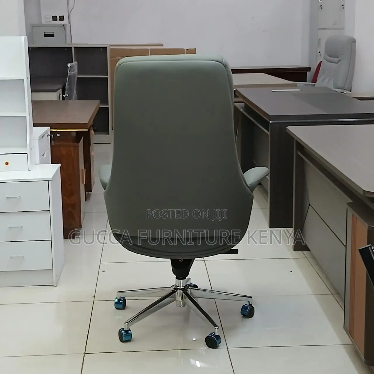 Executive Upholstered Ergonomic Leather Office Chair