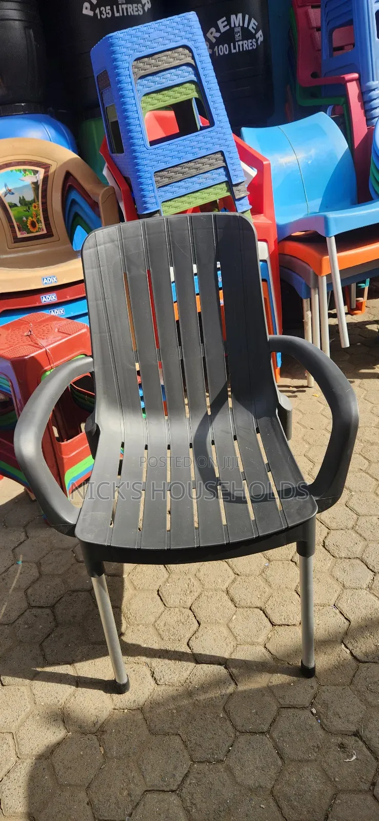 Acme Plastic Chair With Quality Metal Tubing Legs