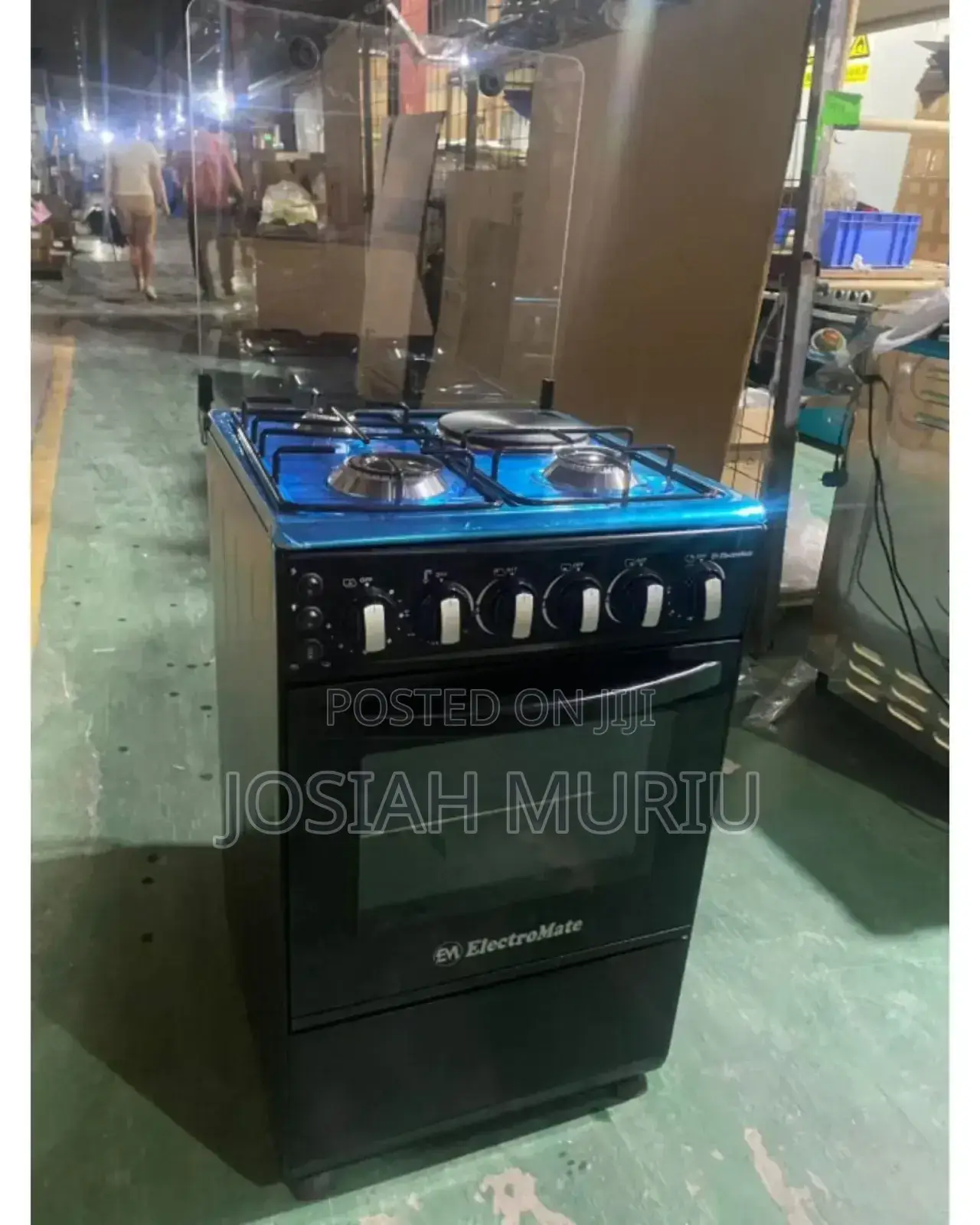 50×55 Electromate Hybrid Cooker – 3+1 Burners + Electric Oven