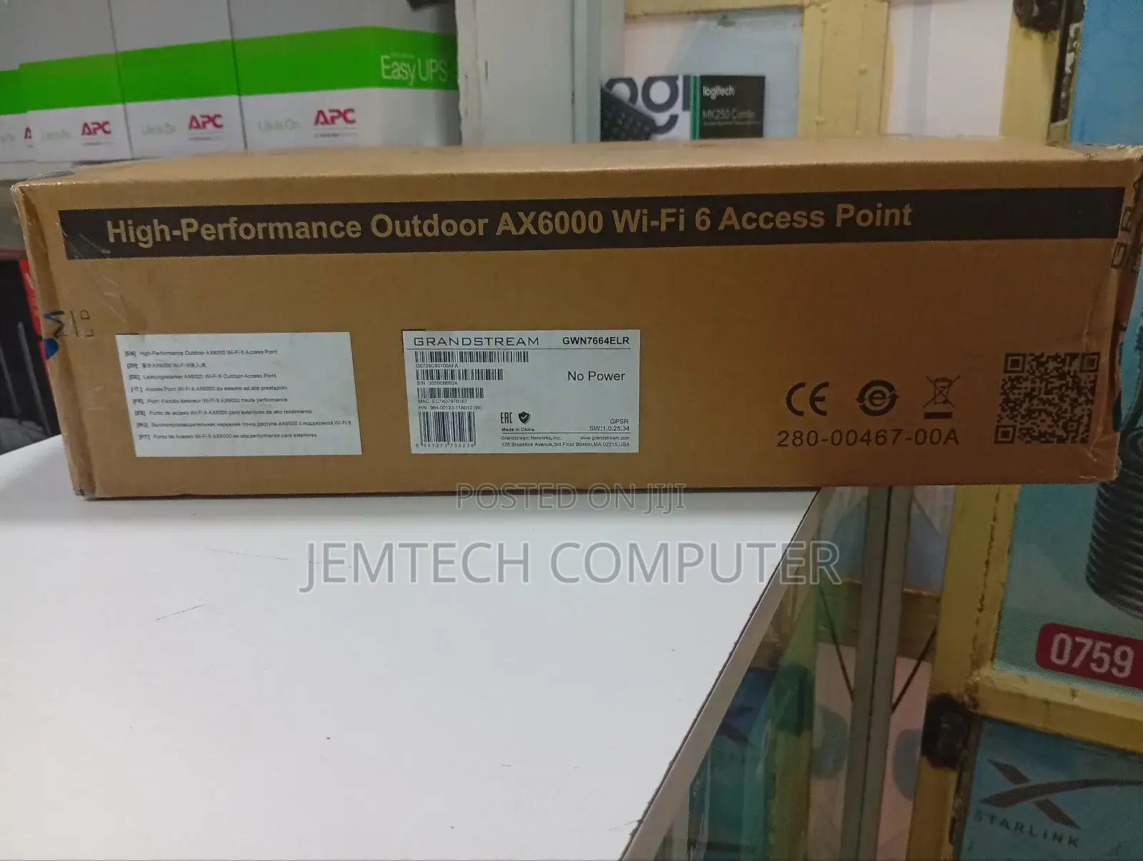 Grandstream Outdoor Wi-Fi 6 Access Point Gwn7664elr