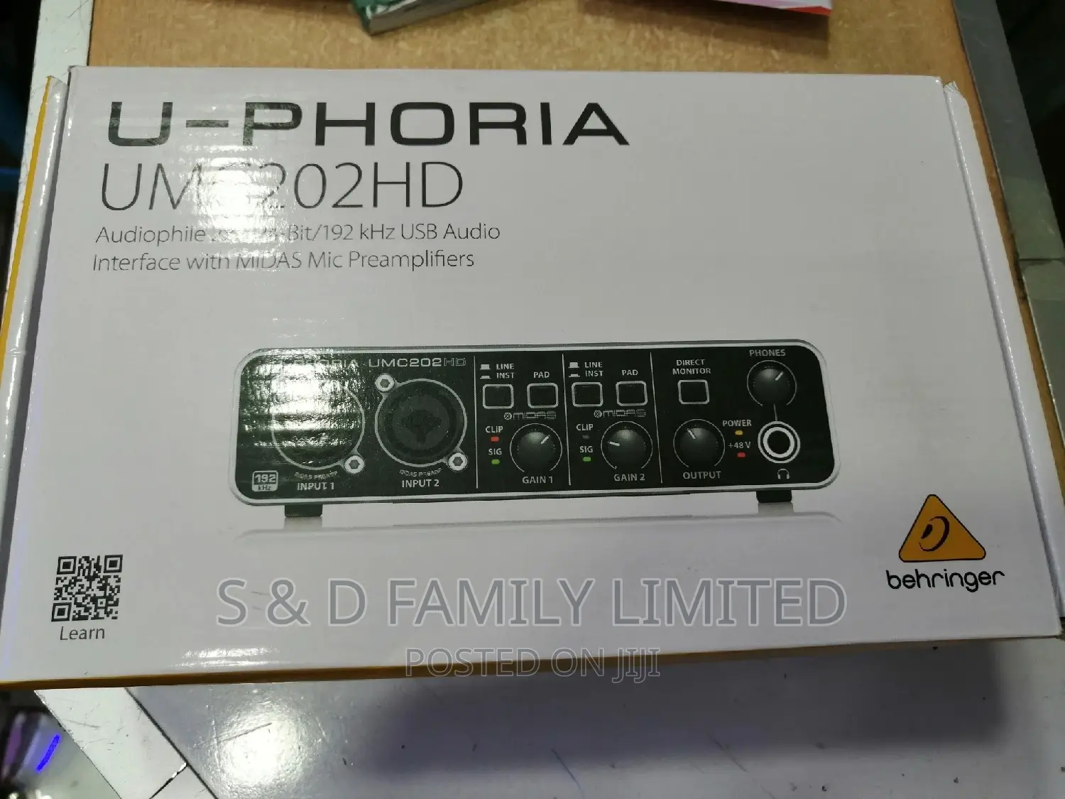 Behringer U-Phoria Two Channels