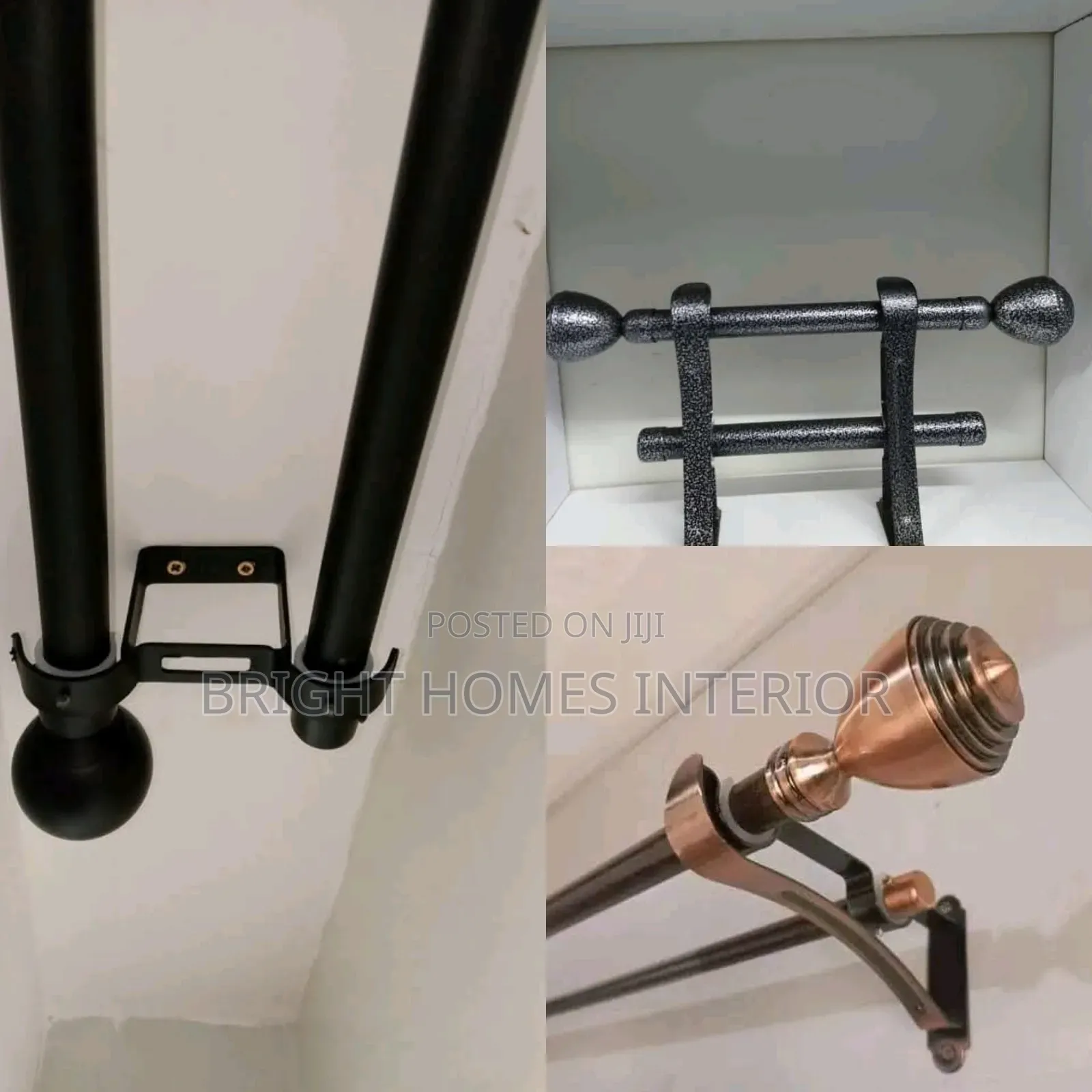 Ceiling Bracket and Window Curtain Rod