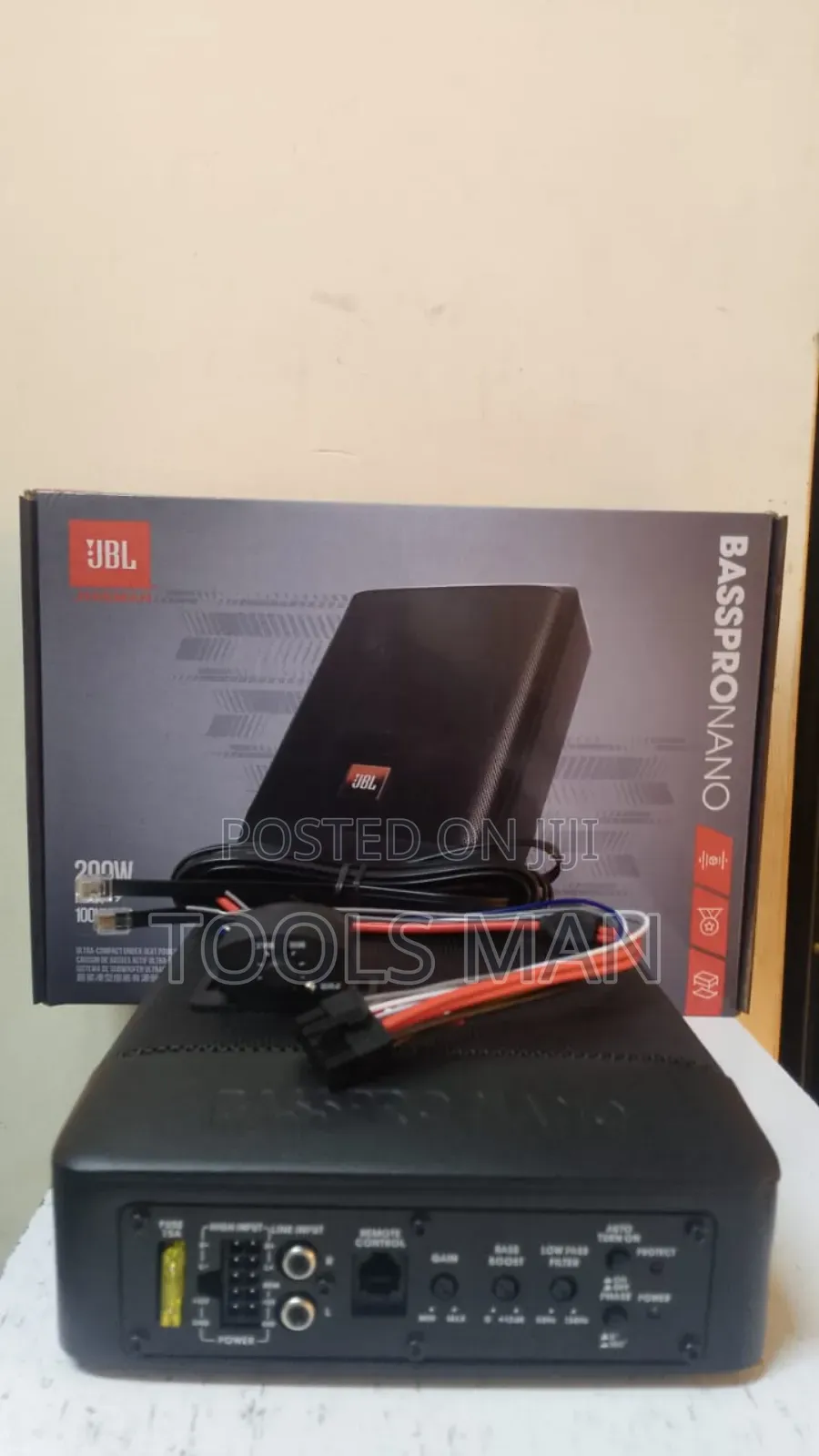 JBL Basspro Nano, a Compact Powered Car Subwoofer 200w.