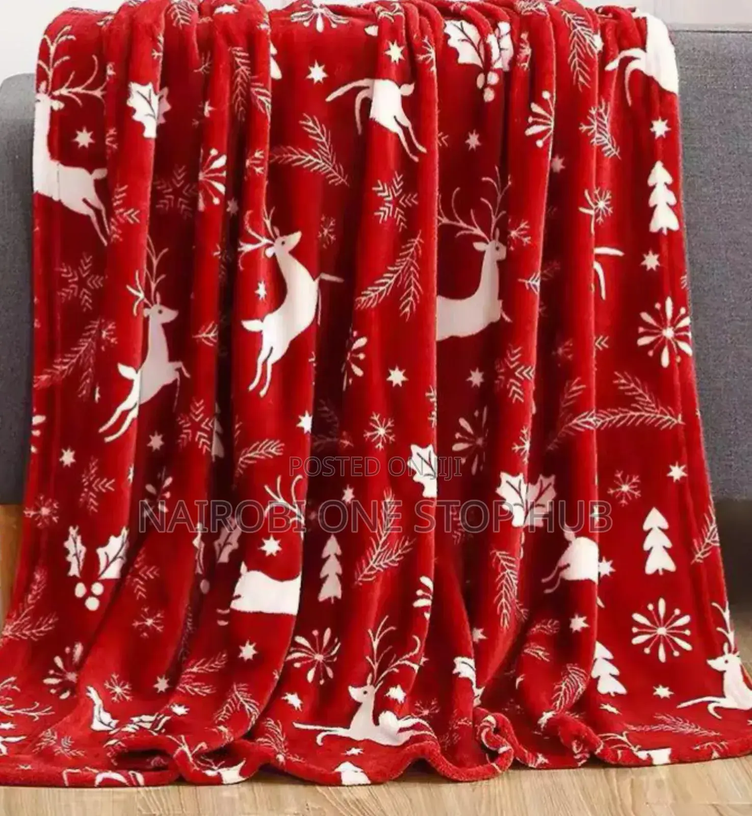 Multi-Colour Nordic Christmas Blanket