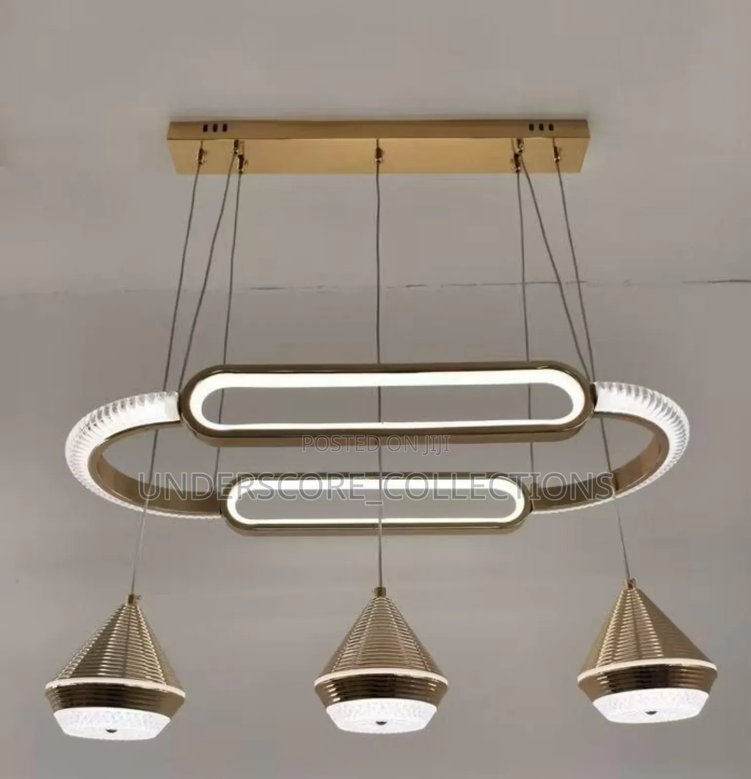 Executive Three Colour Chandelier With Adjustable Height